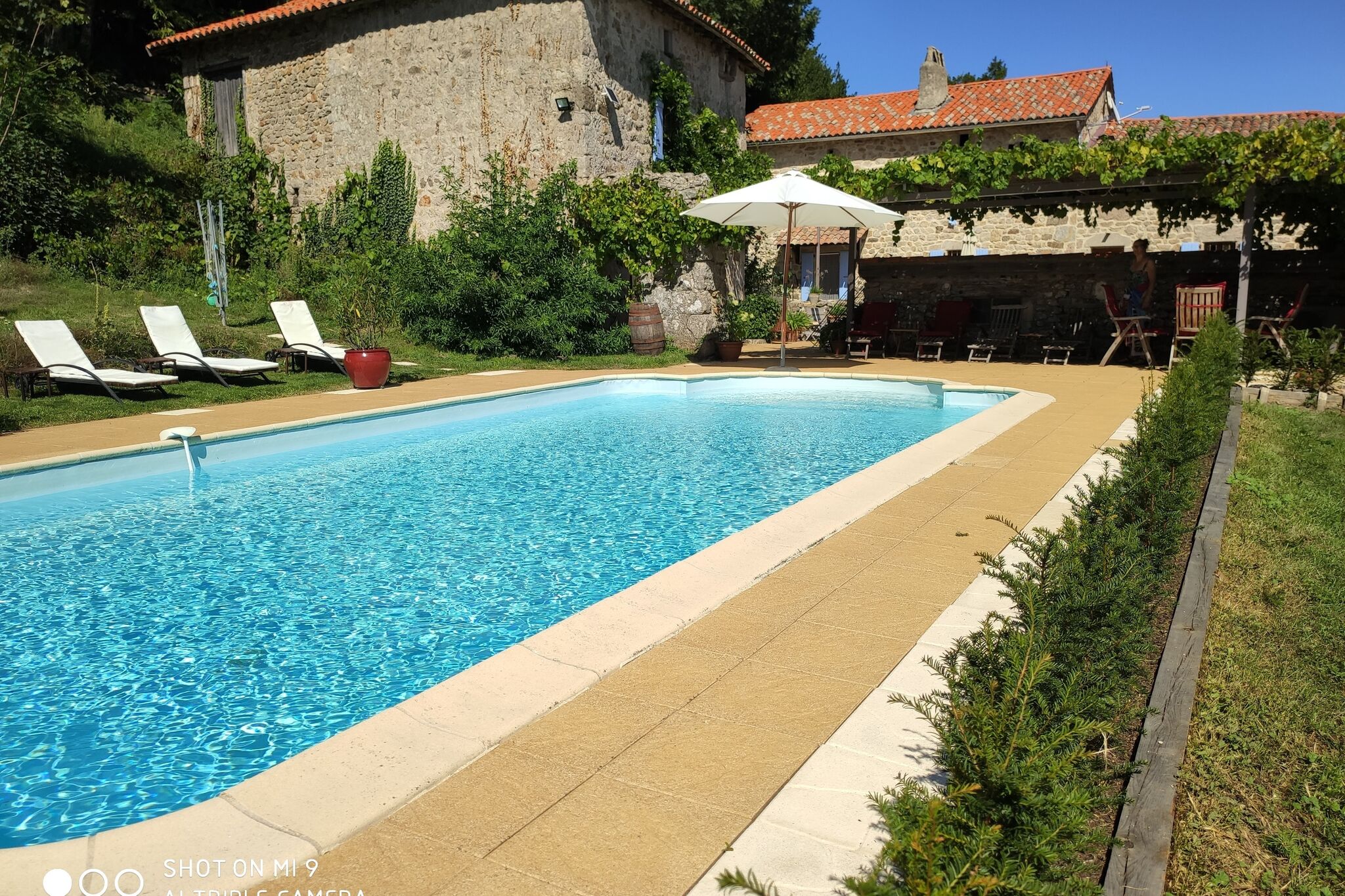 Restauriertes Landhaus mit eigenem Pool Pool in Saint-Basile