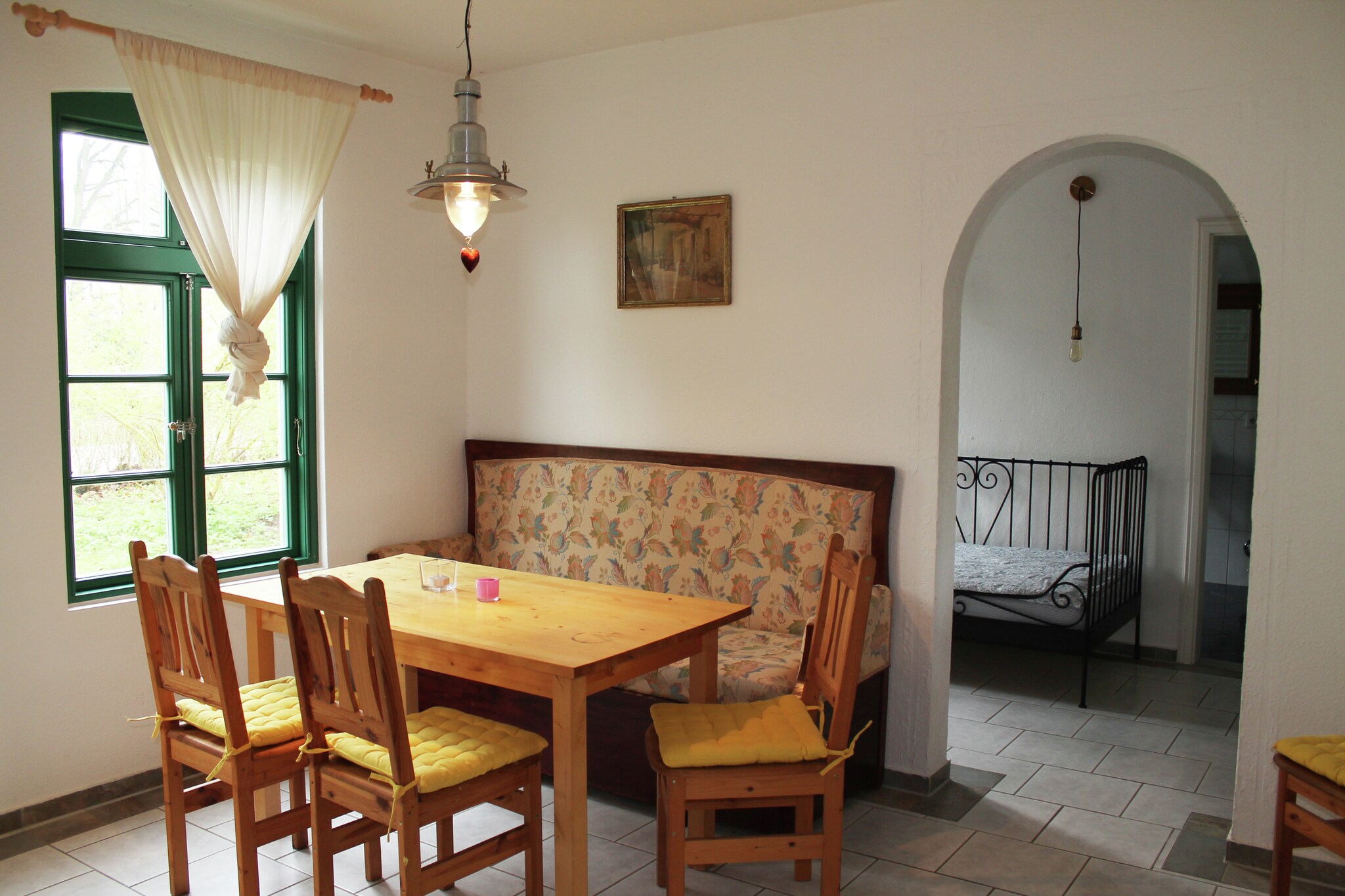 This apartment in Neuburg has 1 bedroom and is perfect for a family of 4 with children to stay. It offers a fireplace, terrace, and furnished garden to relax.
This apartment is in a country house between Salzhaff, land and corridor and has its own nature park. The district Tillyberg is located between the Hanseatic cities of Wismar (13 km) and Rostock (52 kilometres). The island of Poel (15 km) with its sandy beaches, secluded natural beaches and idyllic cycle paths on the Baltic Sea is only a few minutes away. The natural beach of the Salzhaff, a shallow bay in the Baltic Sea ( ideal for families with children). At the beach, you can rent a bicycle, ferry, and boat.
The living room has a fireplace and a seating area where you can relax. In the open kitchen, you can prepare delicious meals. In the garden with a garden furniture, you can spend quality time enjoying the meal and drink of your choice. This child-friendly property has a high chair and parking facility.
About Belvilla
When you stay in a Belvilla home, you can rest assured of a unique holiday home in ideal surroundings at an attractive price. The portfolio of accommodations consists of more than 40,000-holiday homes in 20 European countries. Interested in a weekend getaway, a summer or winter sports holiday or simply a short break? Do you prefer the coast, the countryside or the mountains? Whatever your preference, there is a Belvilla home to meet your needs, from a cosy gîte for two to a castle big enough for the entire family, from an apartment in the heart of Rome to a cabin in the middle of nowhere, from a simple tree house to a luxury dream villa and from close to home to the other side of Europe.
A Belvilla home gives you the freedom to enjoy breakfast in your pyjamas or continue a good conversation into the morning hours without having to worry about the bar's closing time. Prepare gourmet meals with fresh local ingredients in your own kitchen and take advantage of having your own swimming pool to do as many cannonballs as you want! In other words, you can enjoy complete privacy in your home away from home.