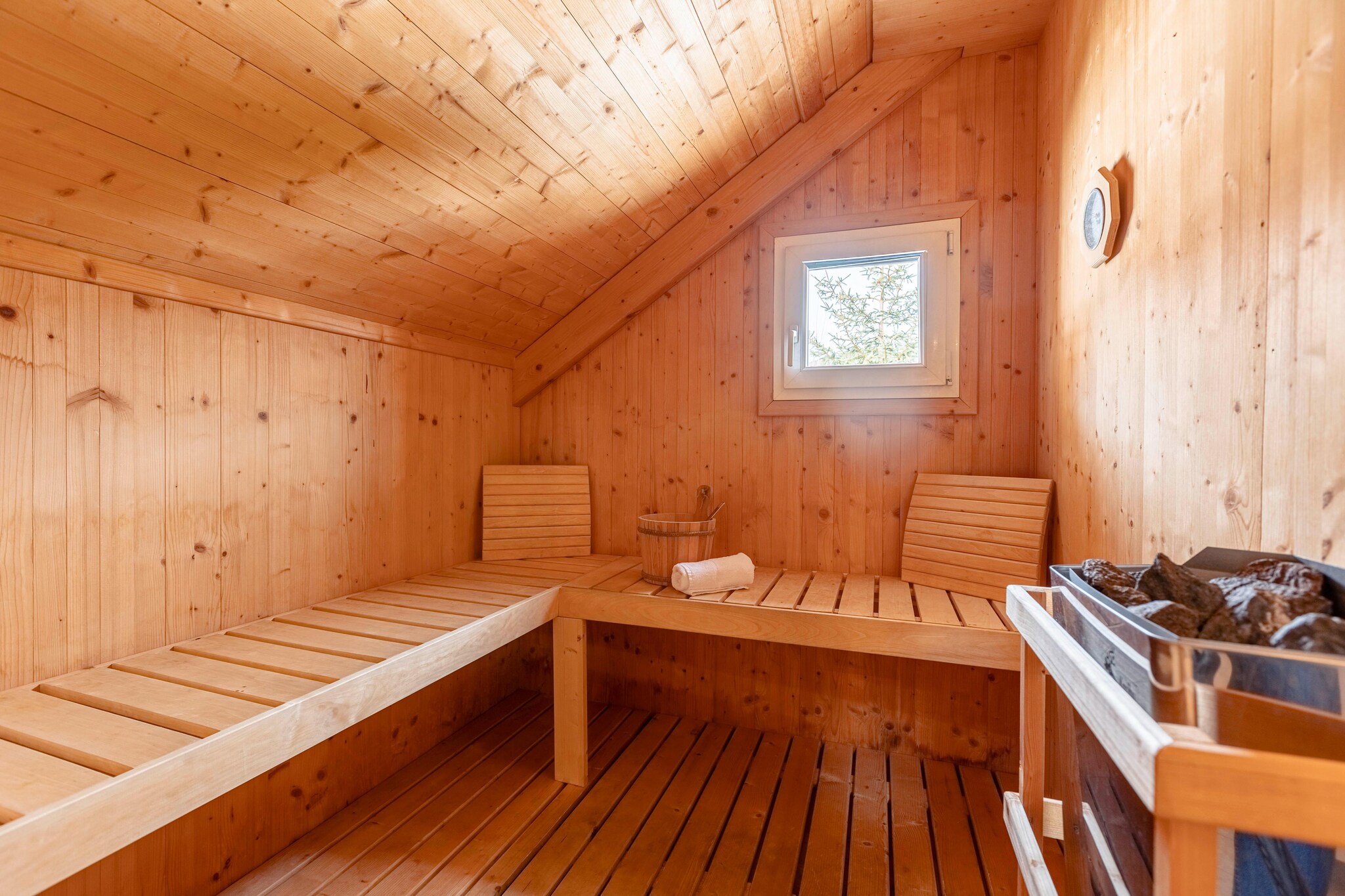 Attractive chalet with sauna