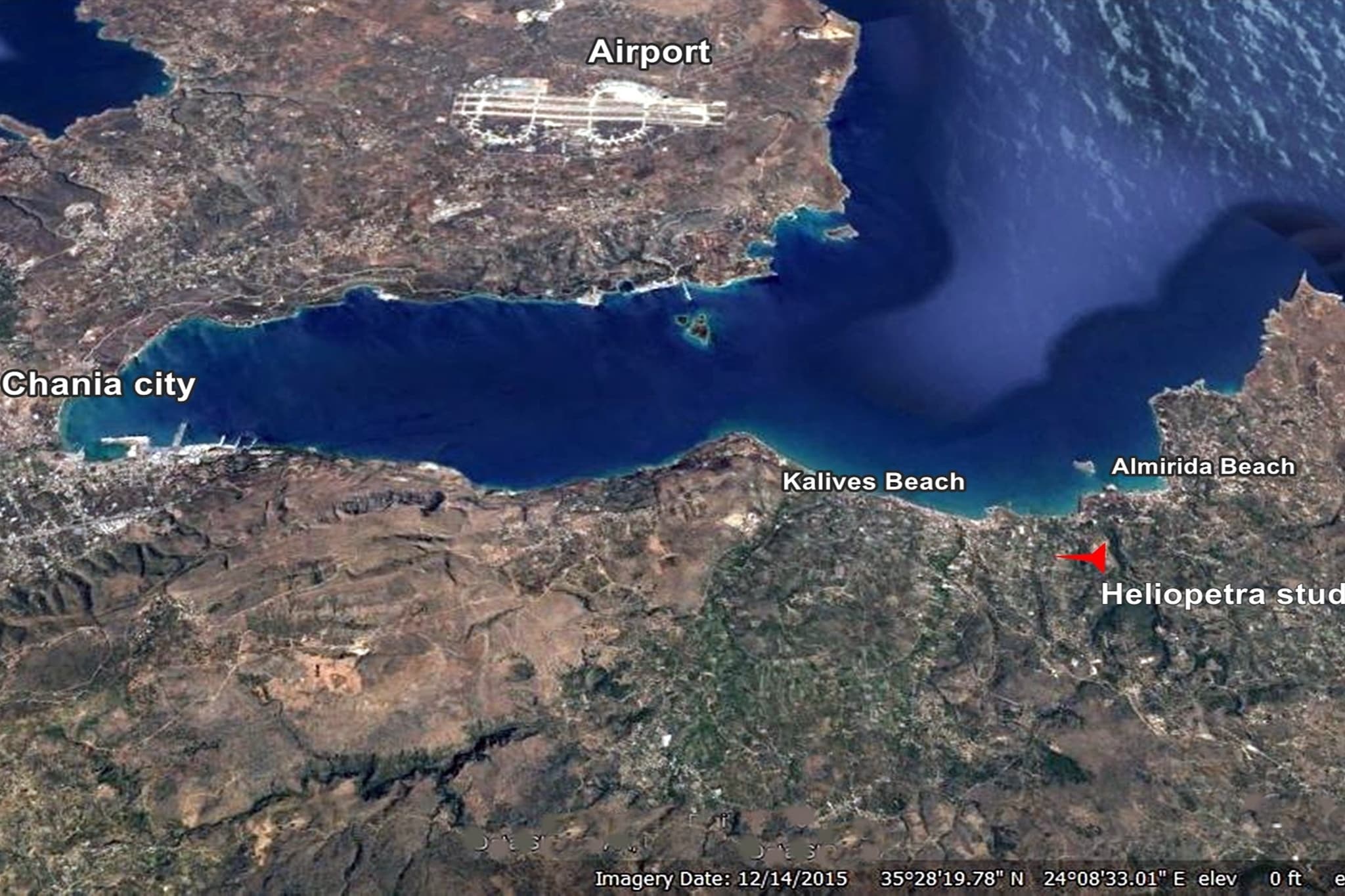 Heliopetra House-Areas within 5km in summer