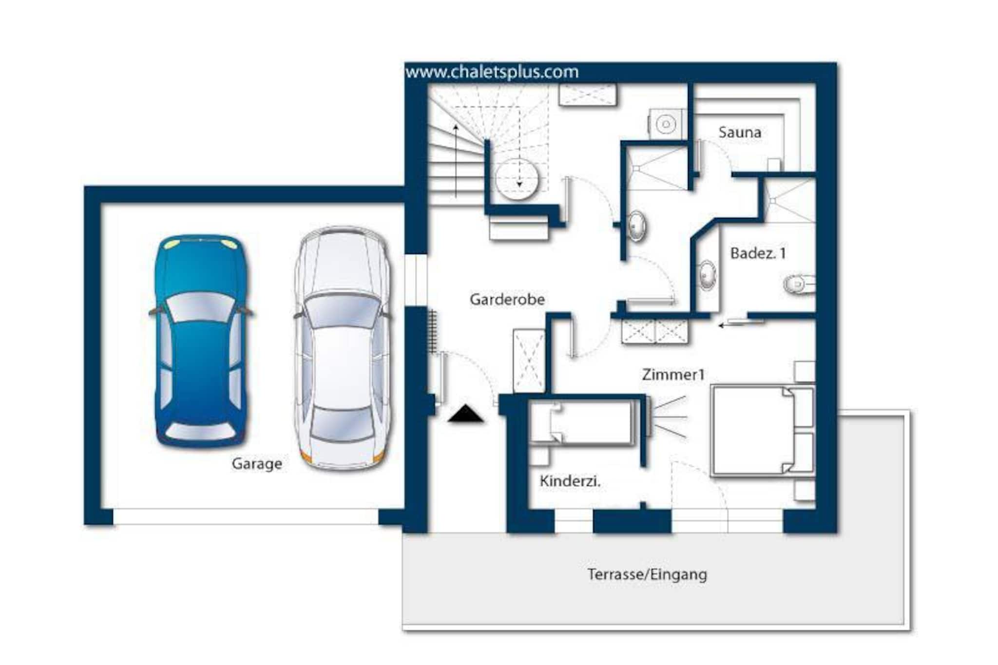 Nationalpark Chalet Tulpspitze-Plattegrond