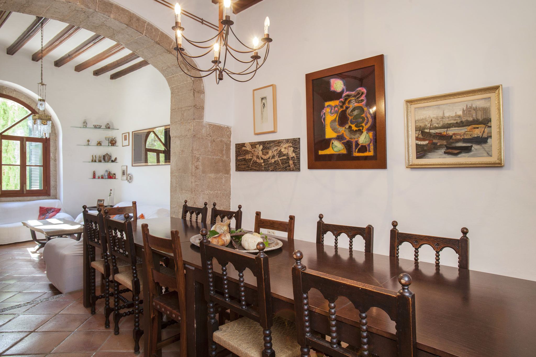 Large 18-century stylish manor house at the foot of the Tramuntana mountains