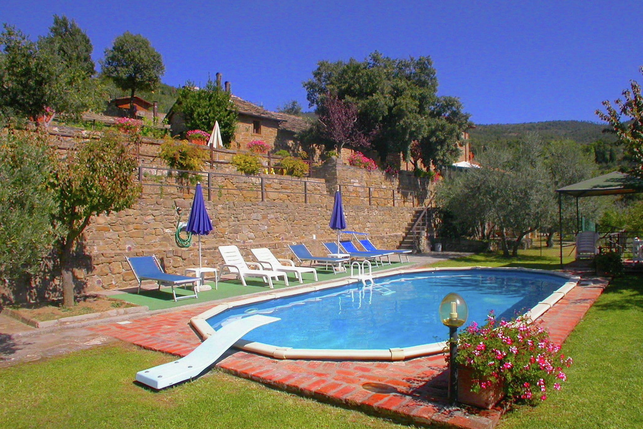 Pittoresk vakantiehuis in Cortona met een zwembad