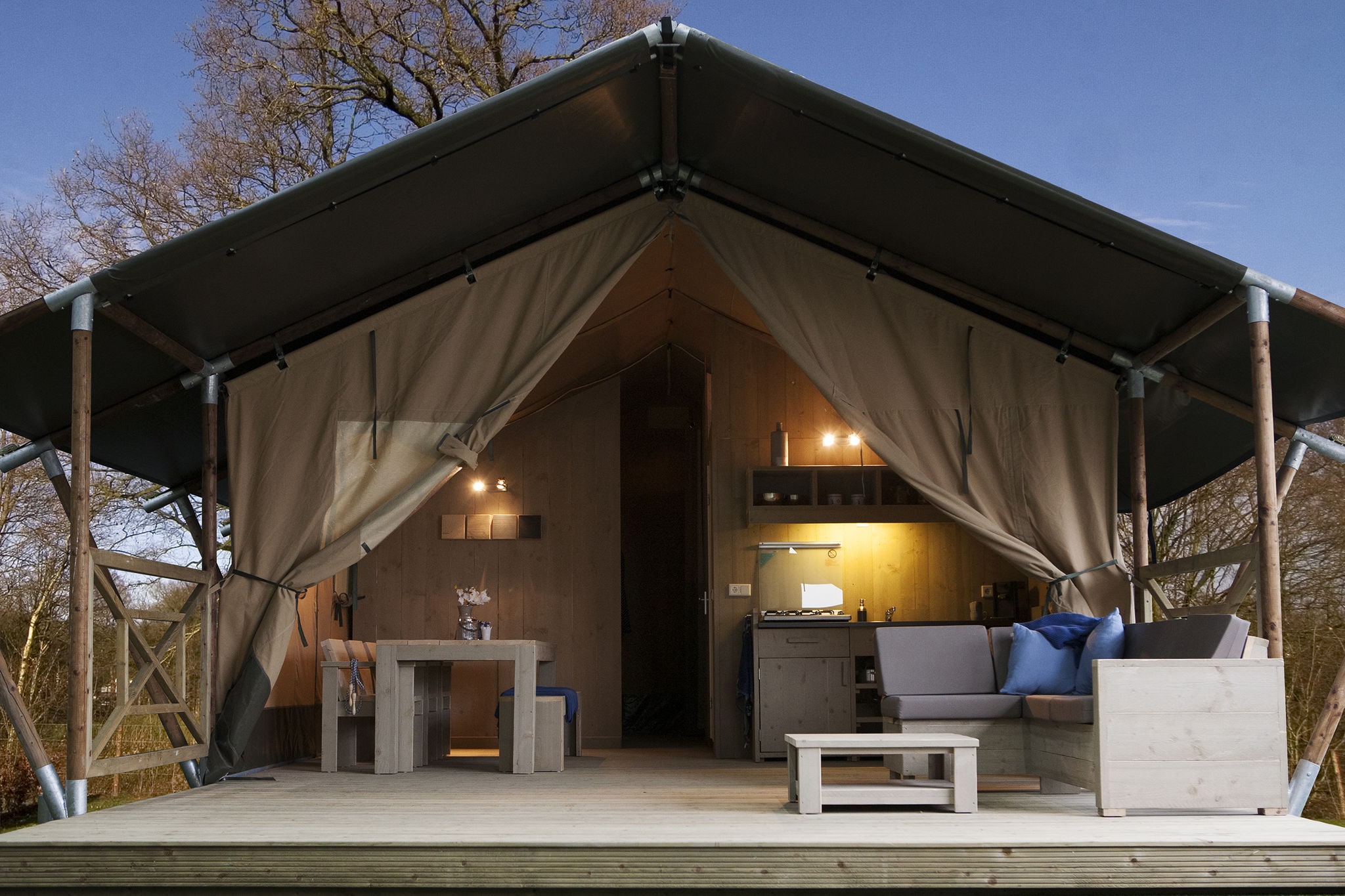 Comfortable tent lodge near the Veluwe