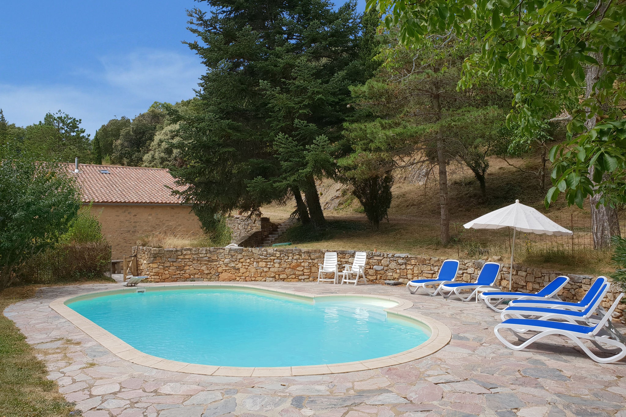 Landelijk, gerenoveerd vakantiehuis in Vélieux met zwembad