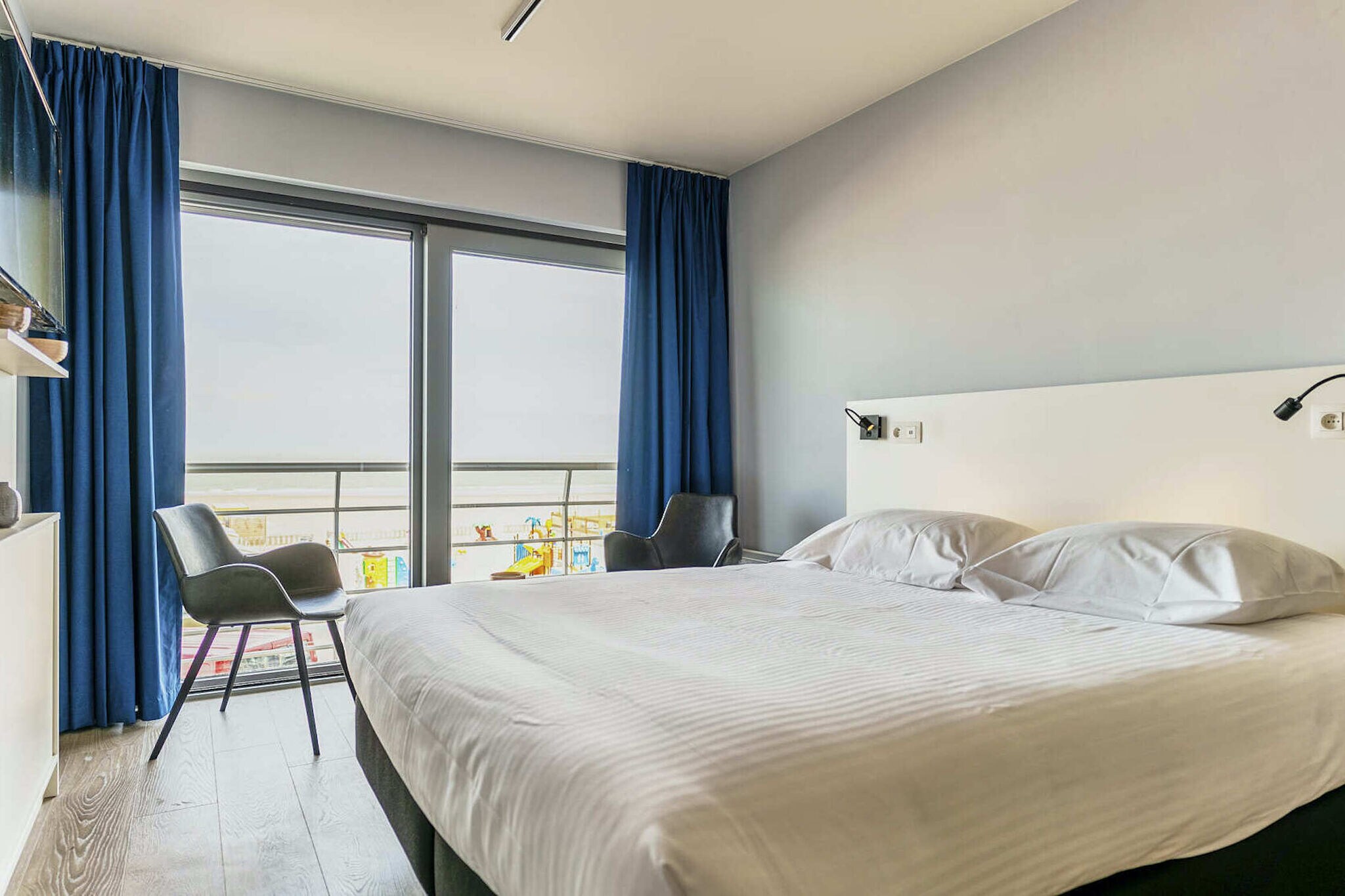 Comfortable studio in Blankenberge with a view over the city