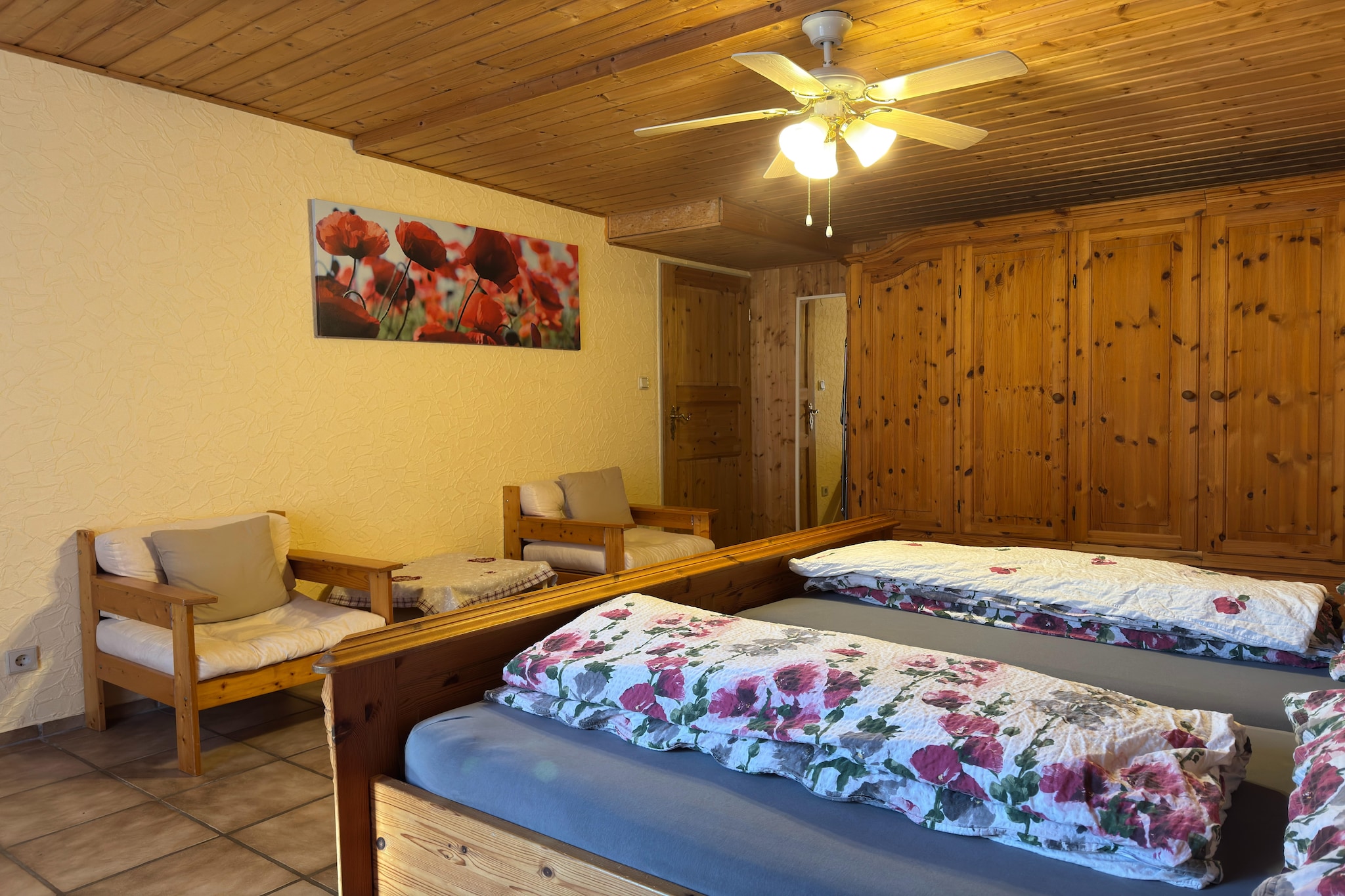 Ferienwohnung Erdgeschoss Weitblick I - Slaapkamer