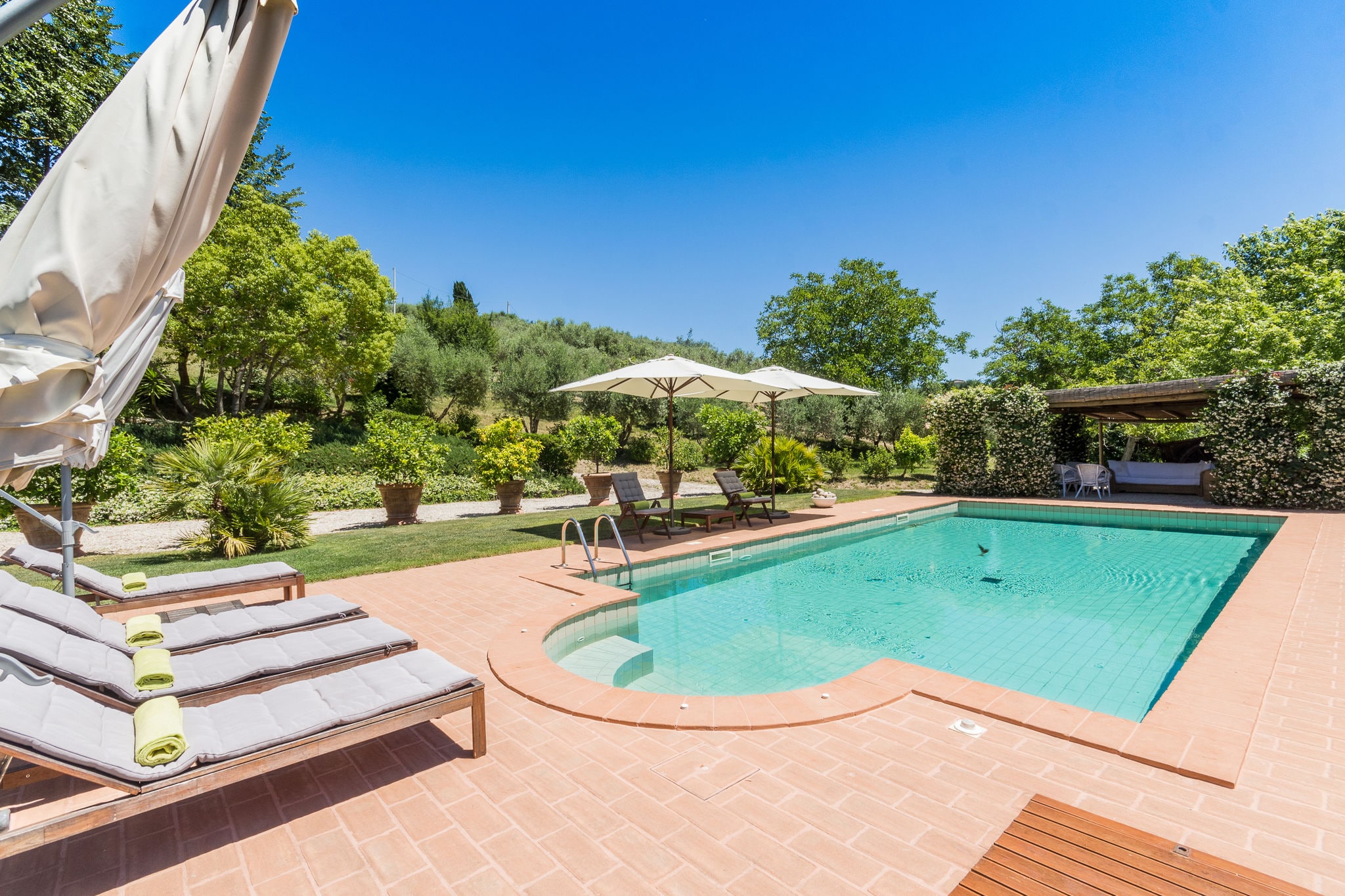 Beautiful villa with a private swimming pool in hilly surroundings