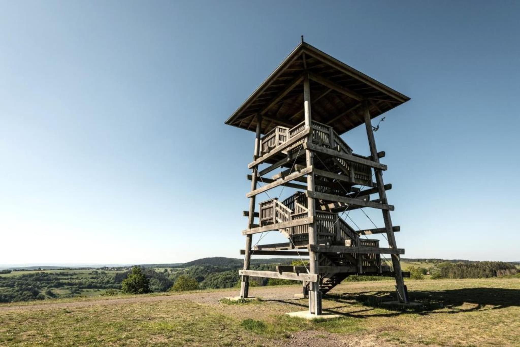Ferienwohnung Obergeschoss Weitblick II-Gebieden zomer 5km