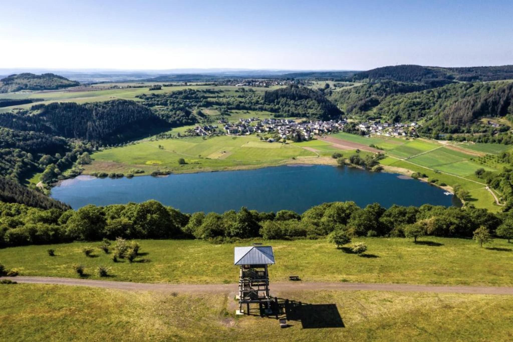 Ferienwohnung Obergeschoss Weitblick II-Gebieden zomer 5km
