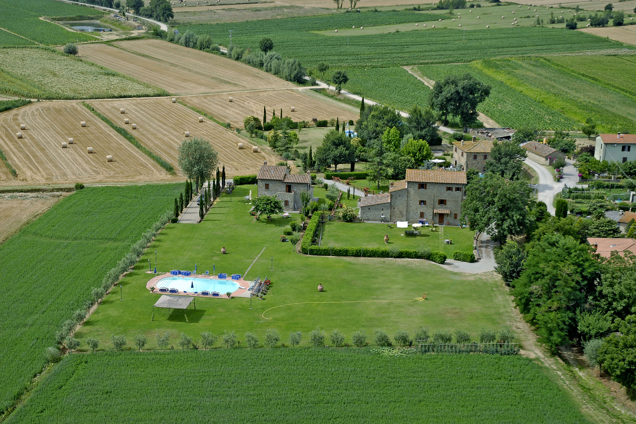 Landelijk appartement in Toscane met een zwembad