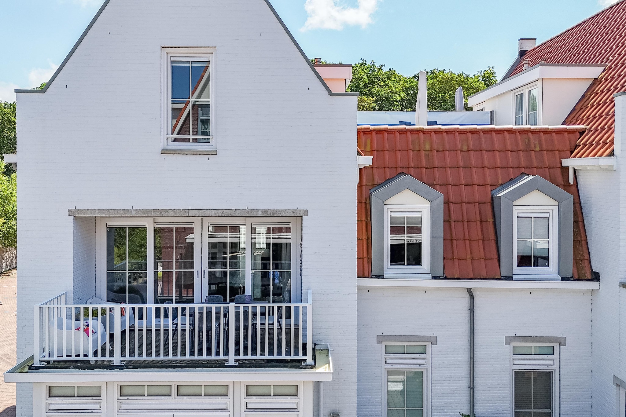 Appartement Kaapduinseweg 13 Dishoek 13D luxe 6p sauna-Buitenkant zomer