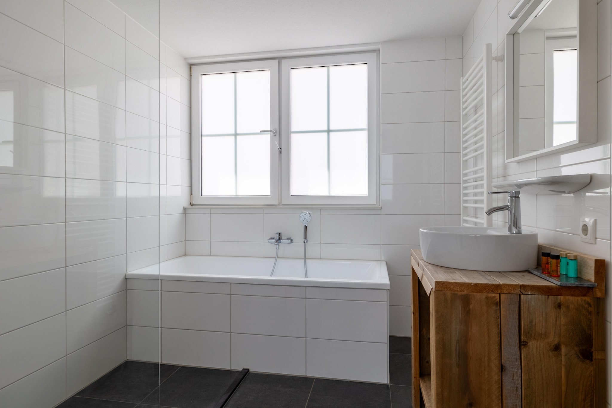 Appartement Kaapduinseweg 13 Dishoek 13D luxe 6p sauna-Badkamer