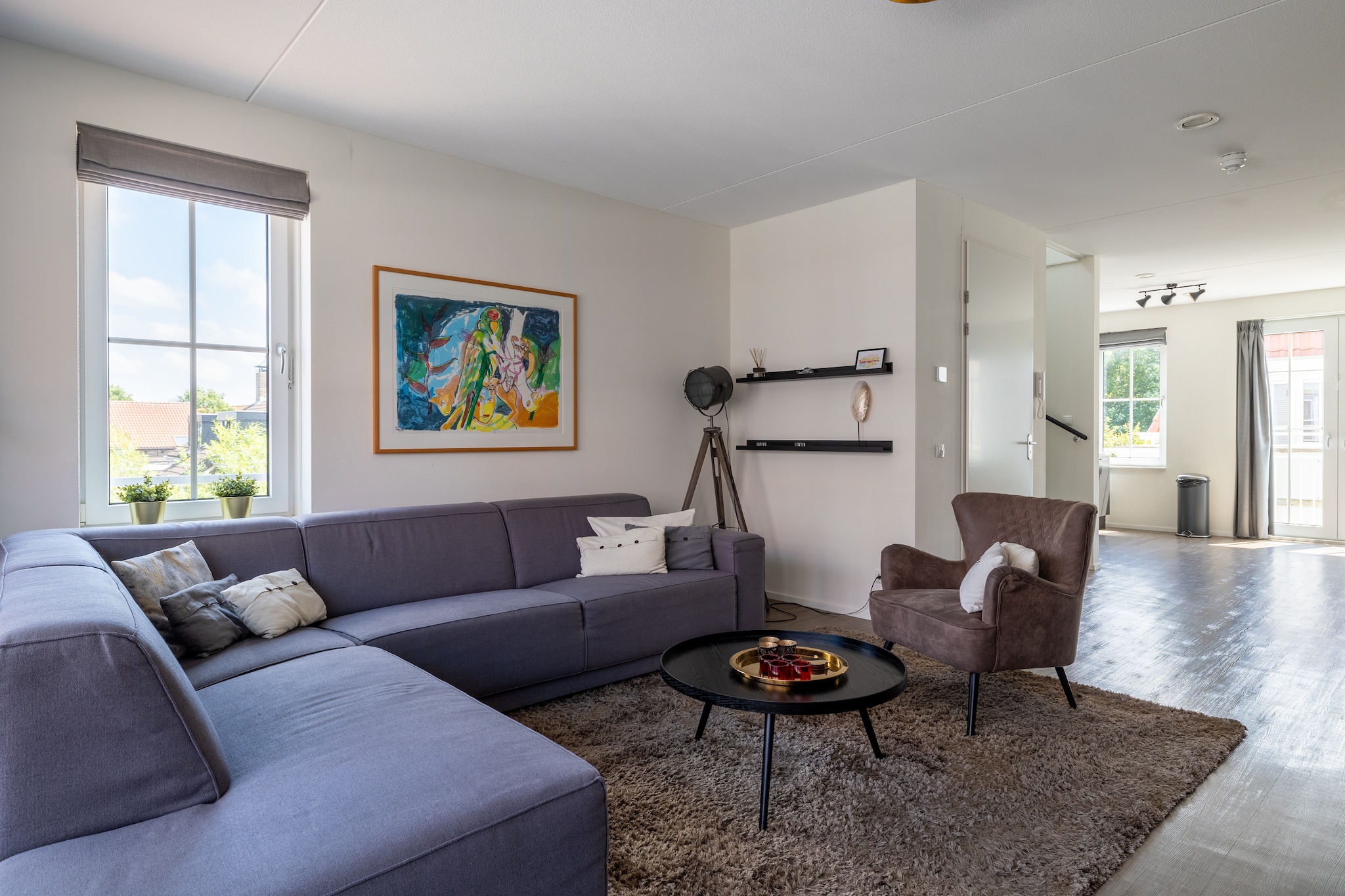 Appartement Kaapduinseweg 13 Dishoek 13D luxe 6p sauna-Woonkamer