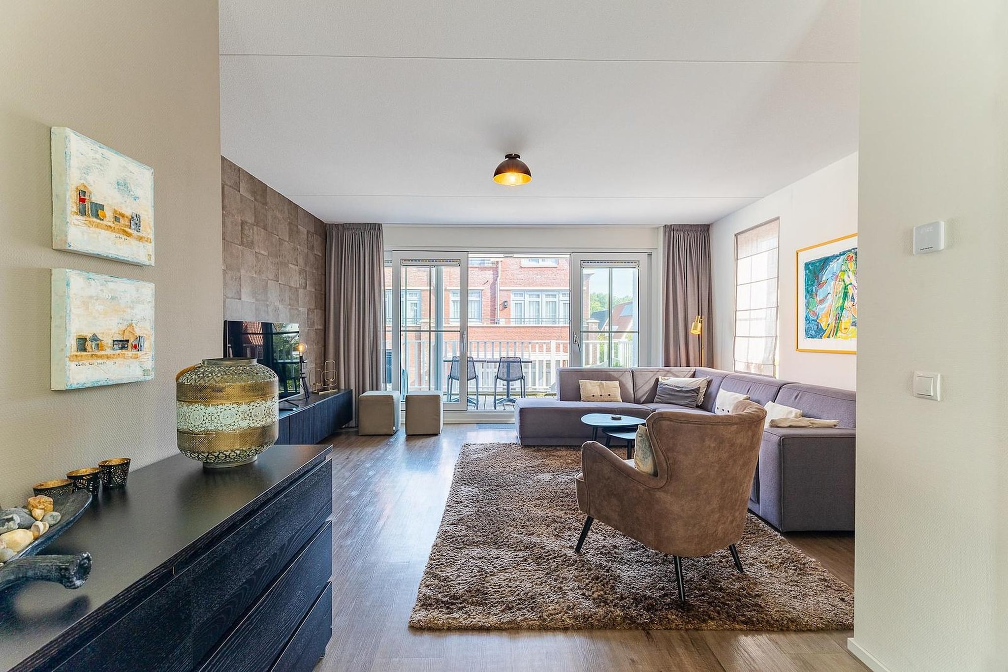 Appartement Kaapduinseweg 13 Dishoek 13D luxe 6p sauna - Woonkamer