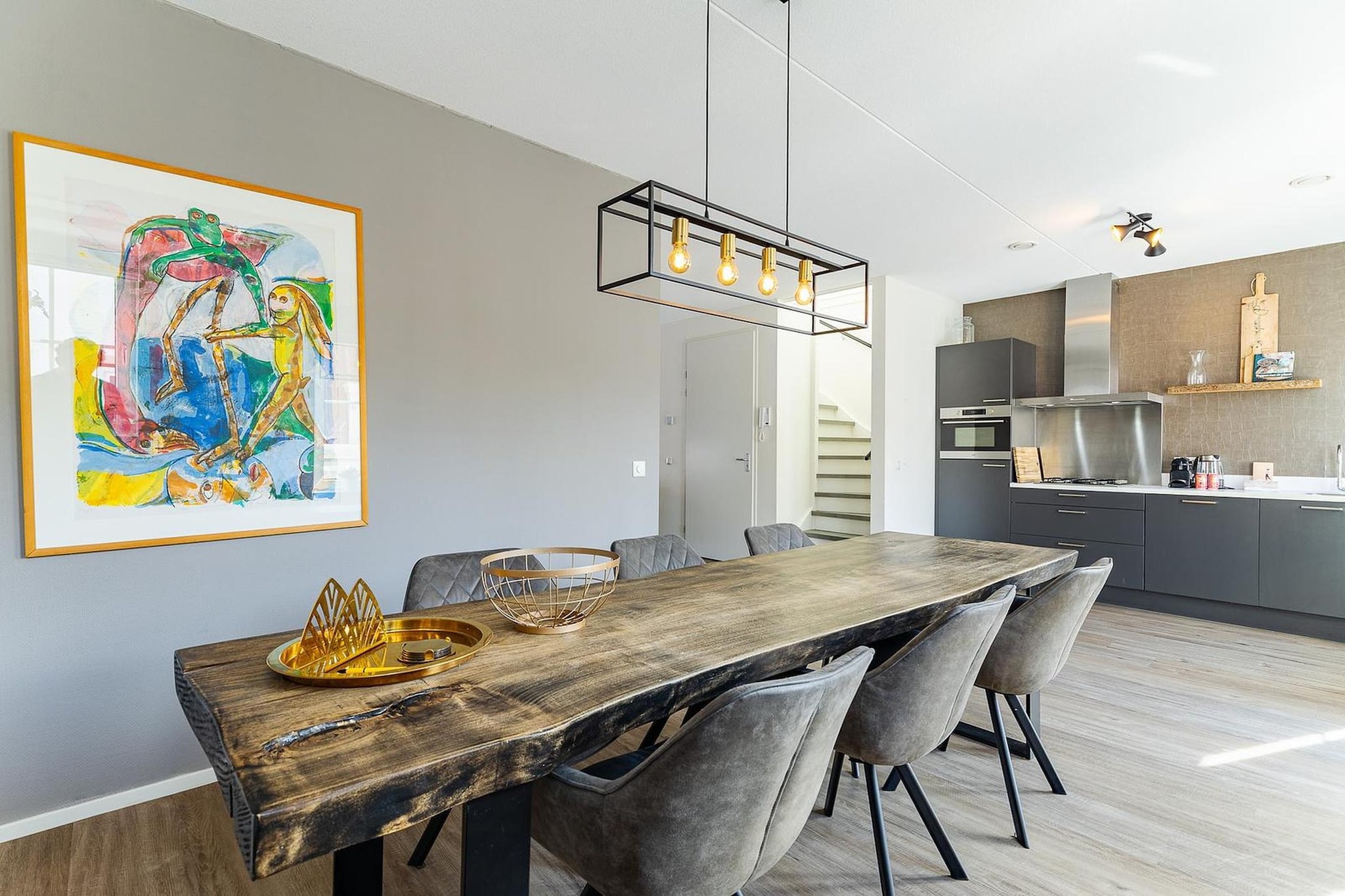 Appartement Kaapduinseweg 13 Dishoek 13D luxe 6p sauna - Eetkamer