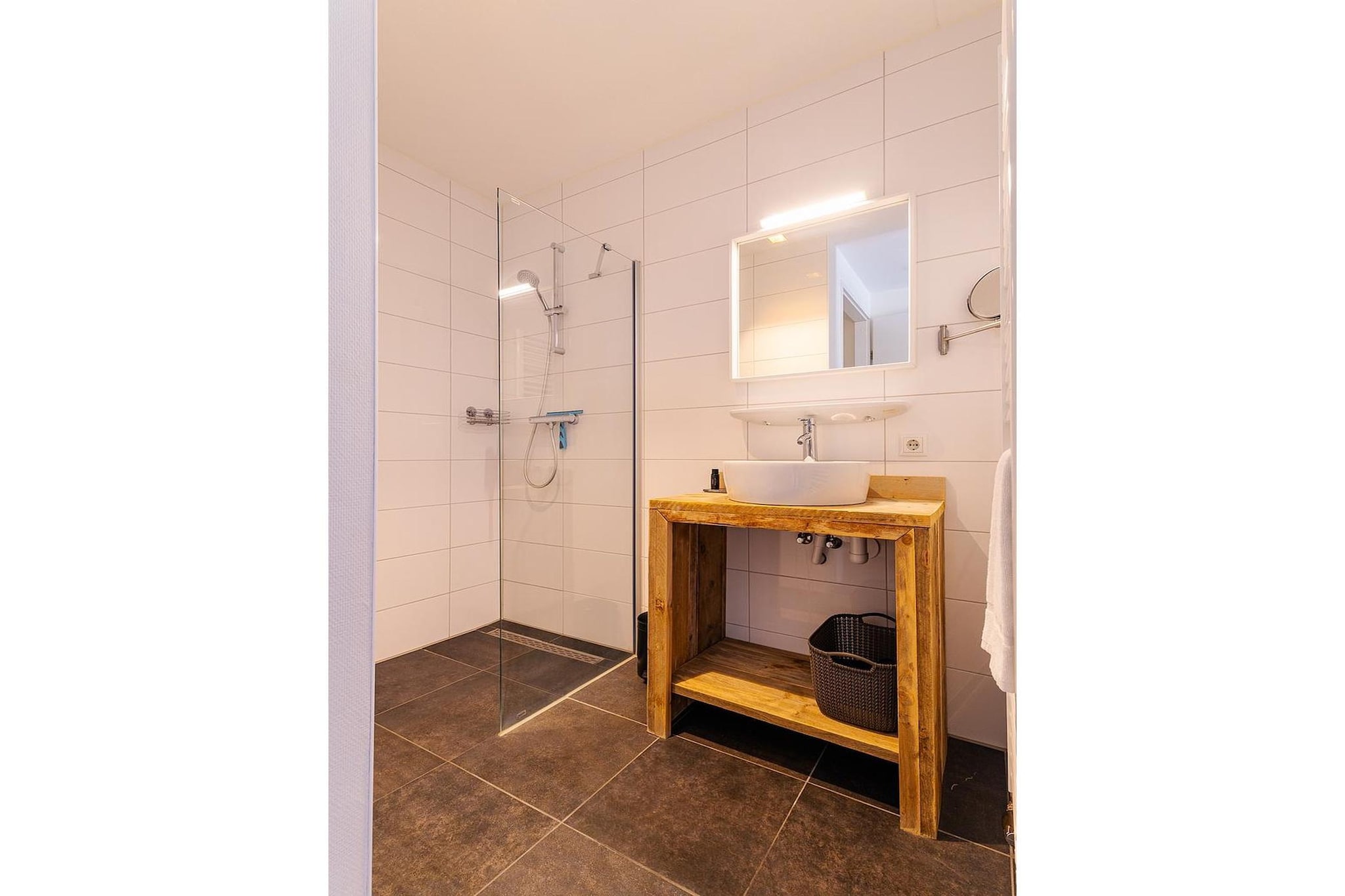 Appartement Kaapduinseweg 13 Dishoek 13D luxe 6p sauna - Badkamer