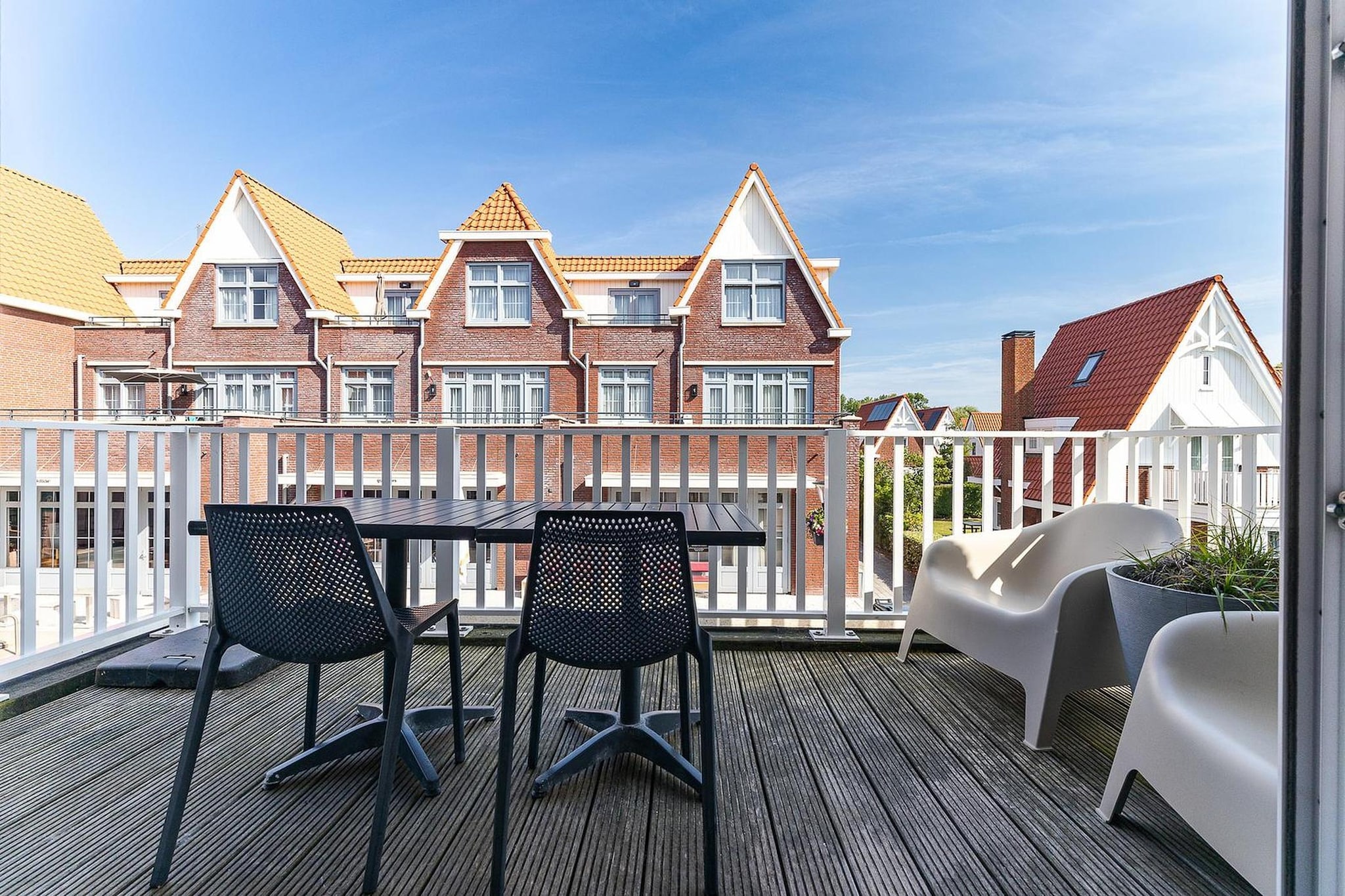Appartement Kaapduinseweg 13 Dishoek 13D luxe 6p sauna - Terrasbalkon