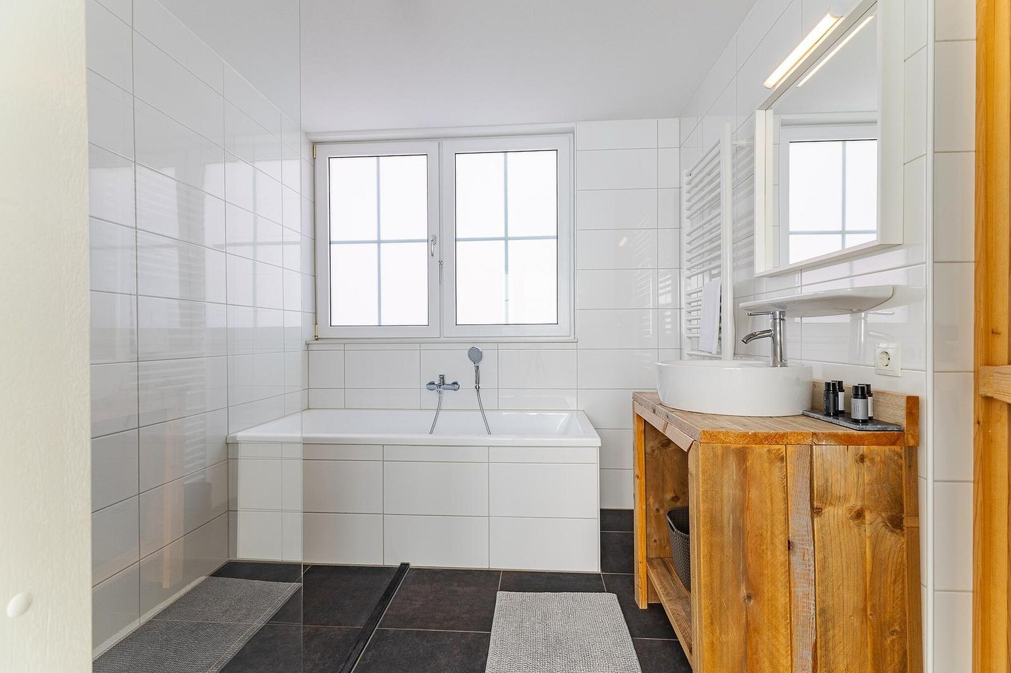 Appartement Kaapduinseweg 13 Dishoek 13D luxe 6p sauna - Badkamer