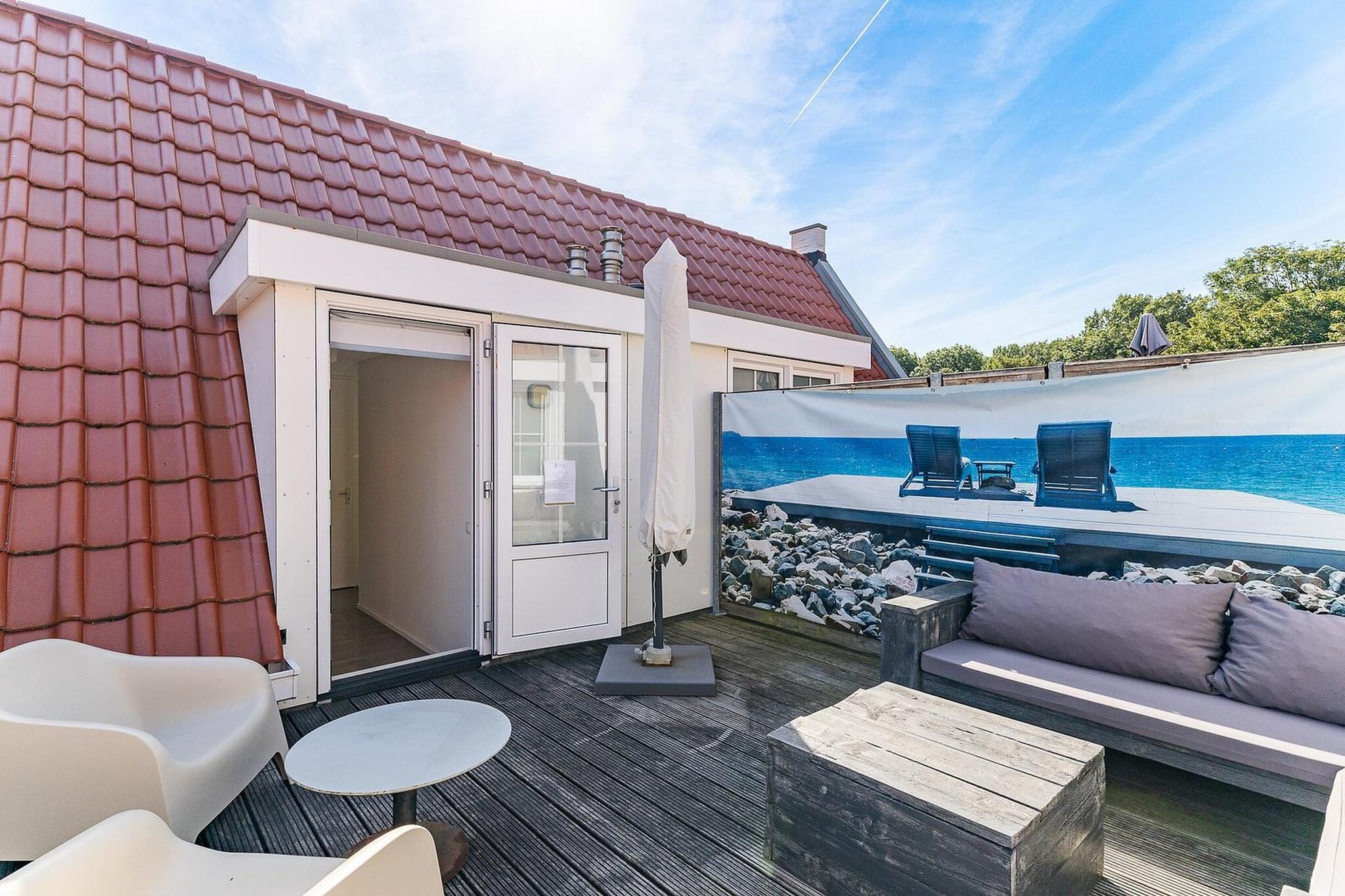 Appartement Kaapduinseweg 13 Dishoek 13D luxe 6p sauna - Terrasbalkon