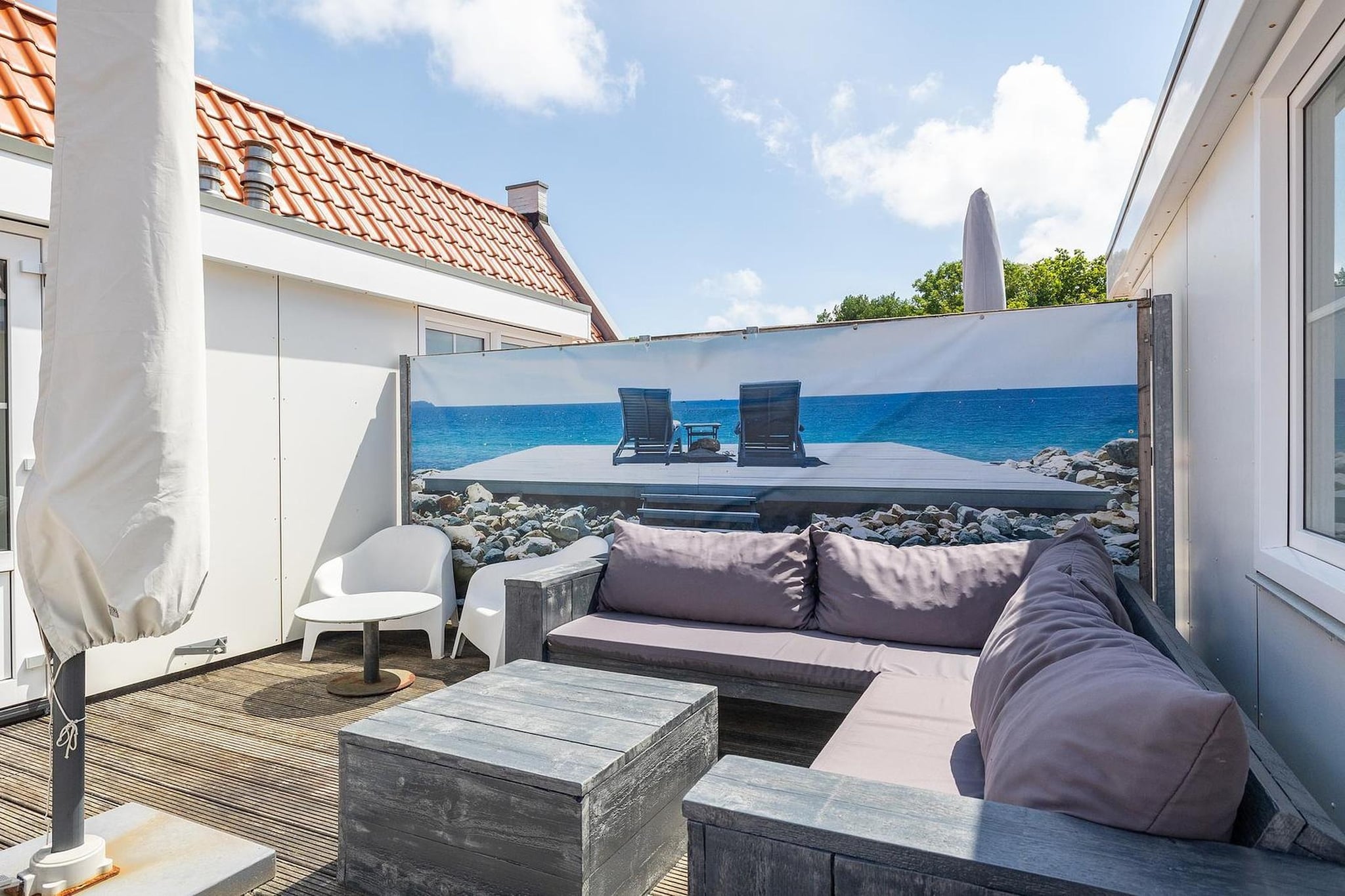 Appartement Kaapduinseweg 13 Dishoek 13D luxe 6p sauna - Terrasbalkon
