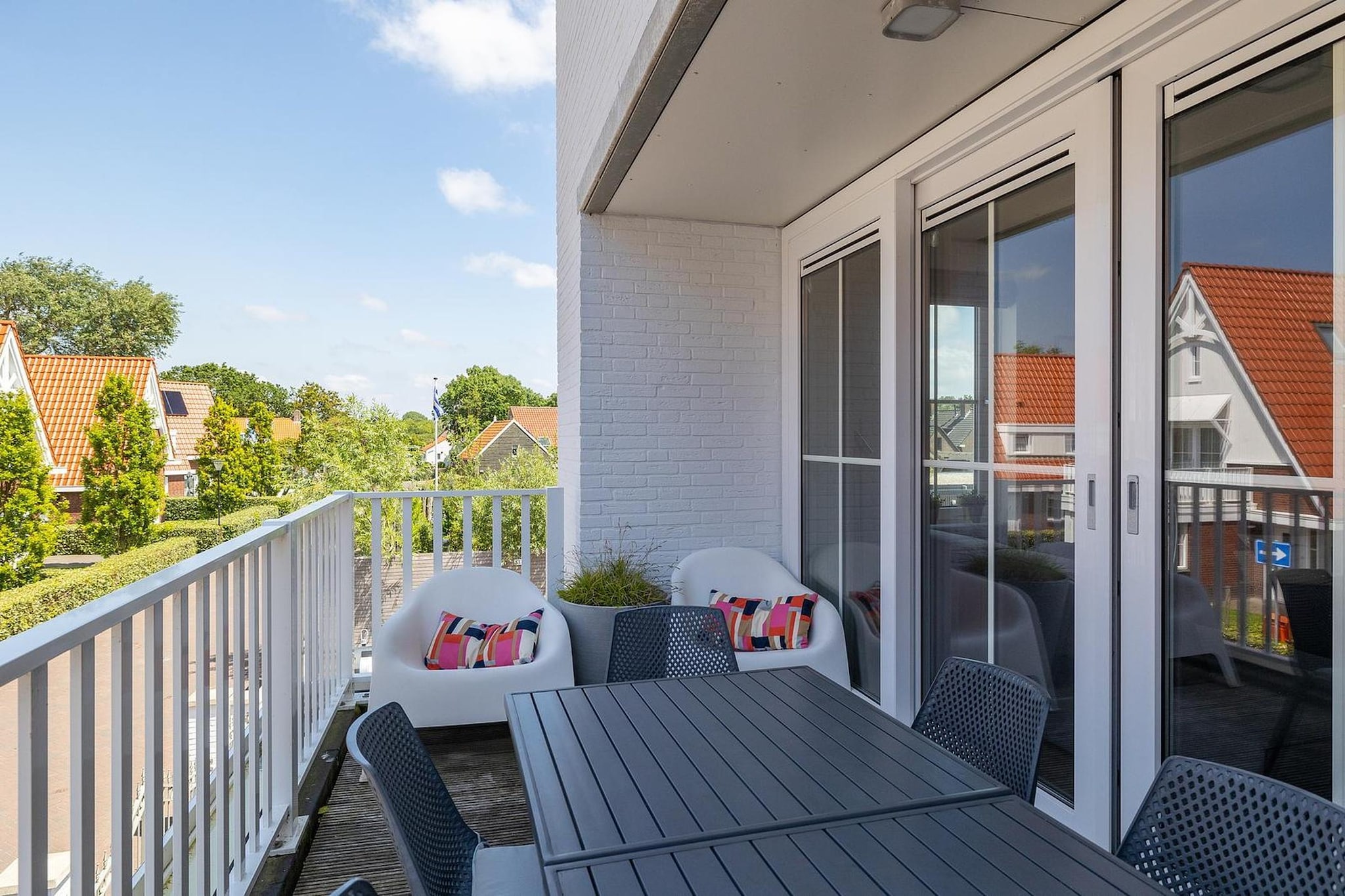 Appartement Kaapduinseweg 13 Dishoek 13D luxe 6p sauna - Terrasbalkon