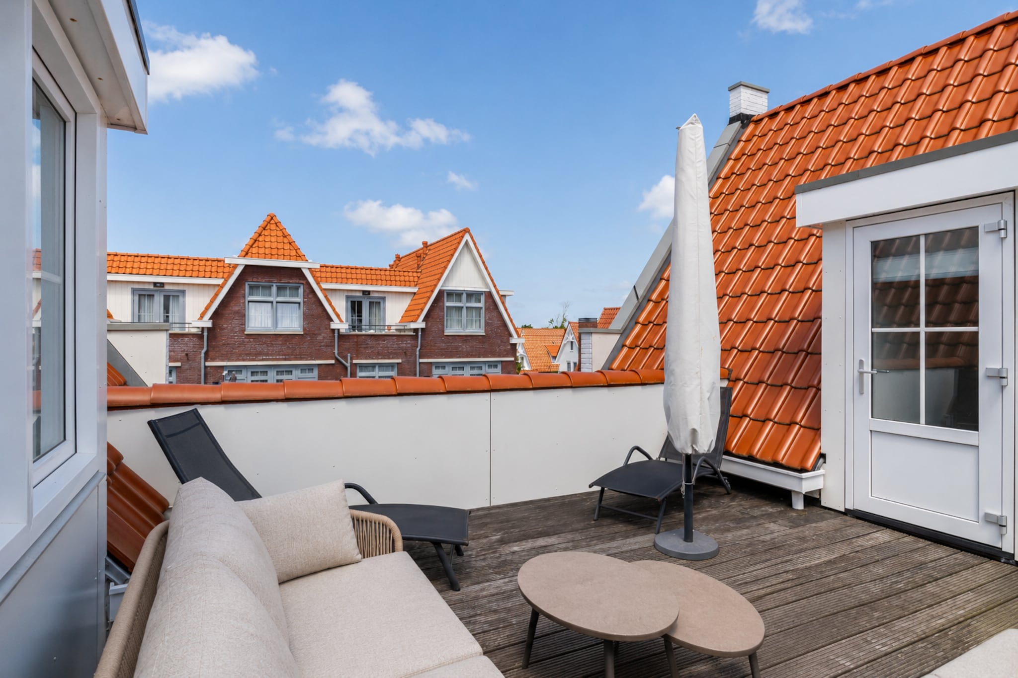 Appartement Kaapduinseweg 13 Dishoek 13D luxe 6p sauna - Terrasse / balcon
