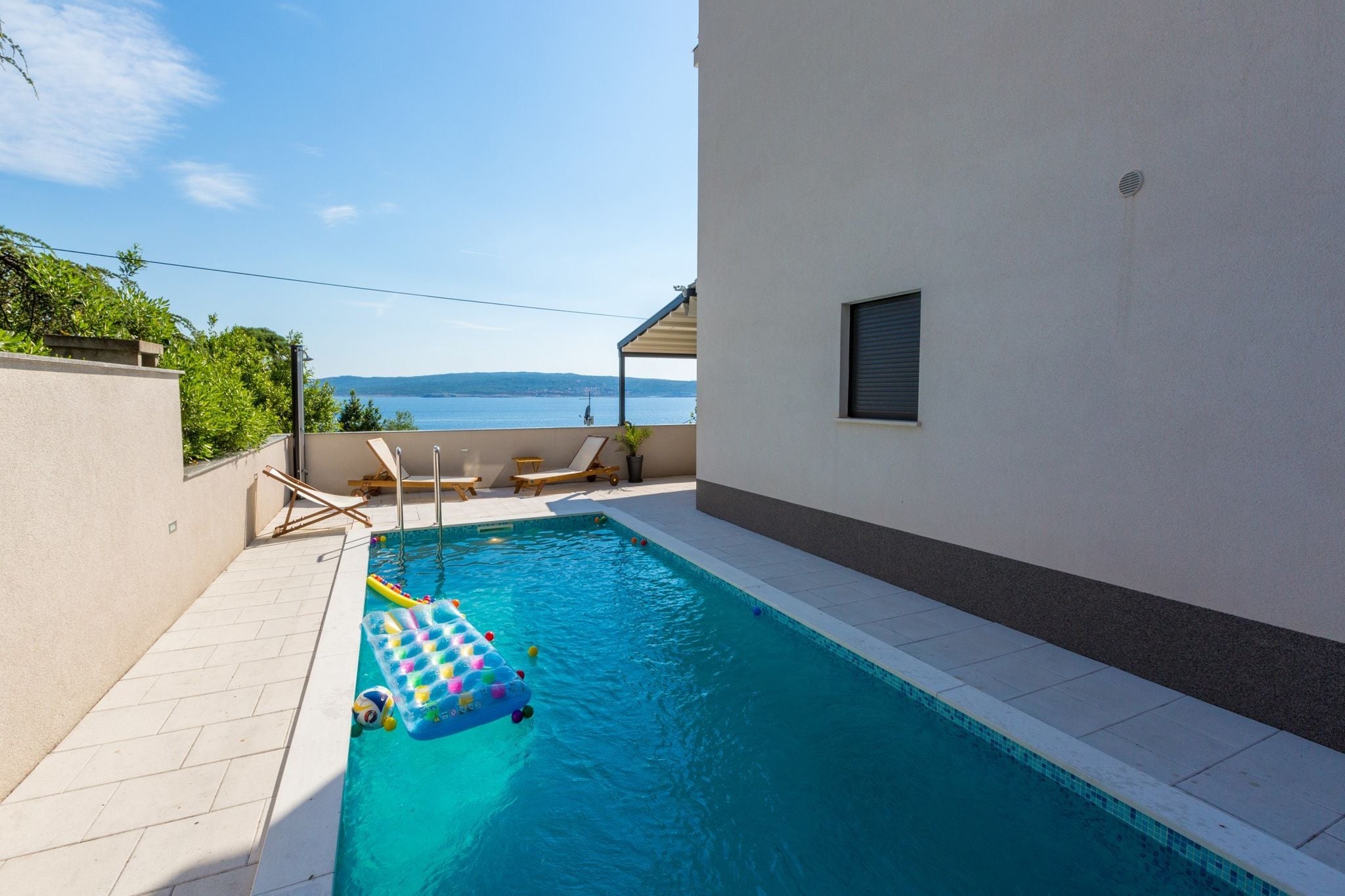 Moderne Ferienwohnung in Crikvenica mit privatem Pool