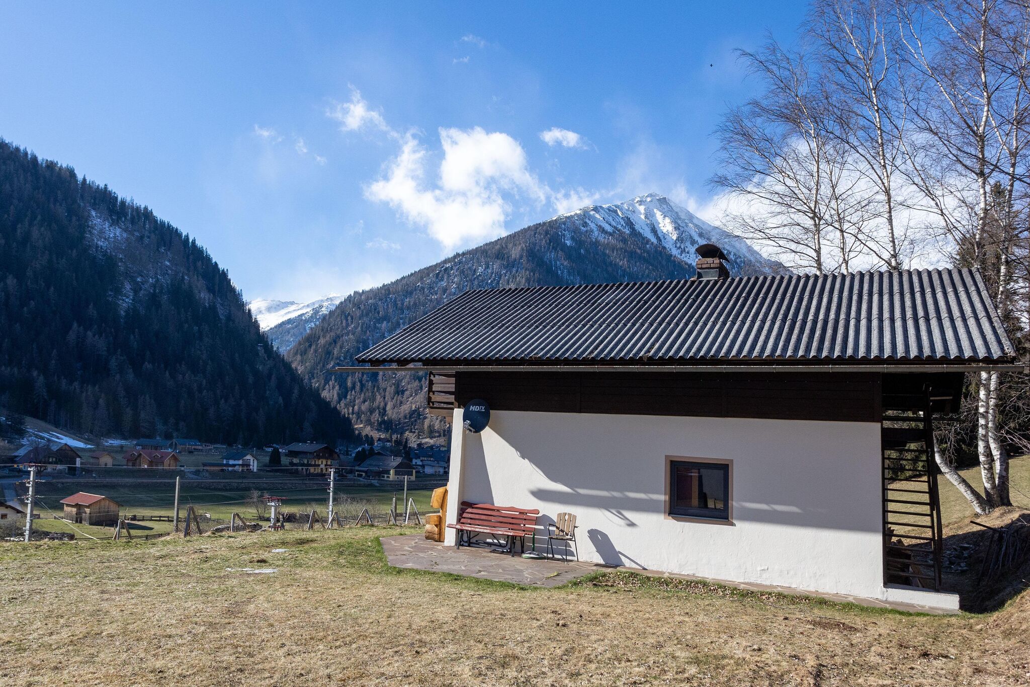 Traditioneel chalet in Mallnitz / Karinthië met uitzicht op de bergen
