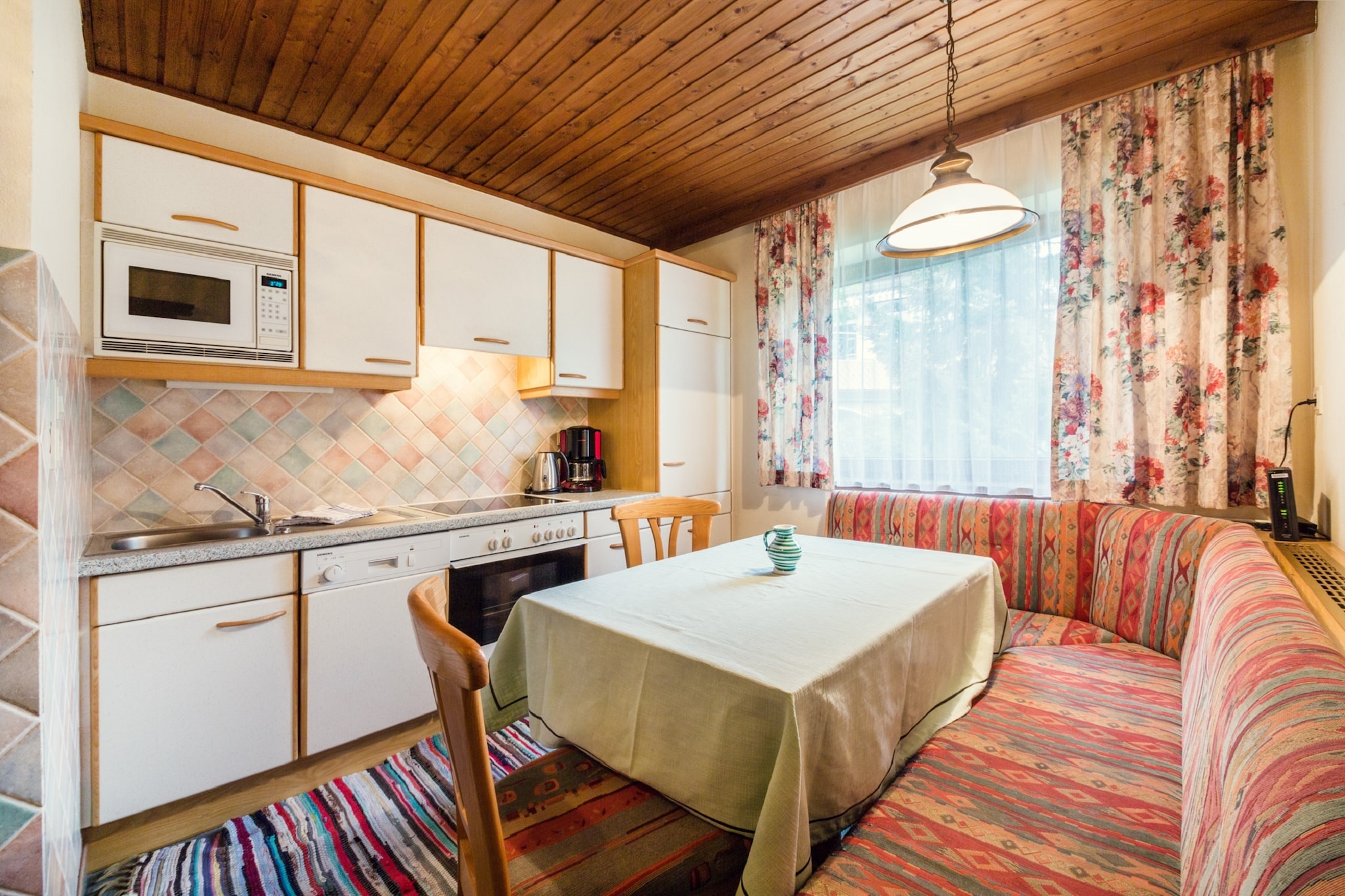 Located near the Salzburger ski area, this premium apartment in Kleinarl can accommodate a family or group of 4. There are 2 bedrooms and comfortable amenities like central heating available for an enjoyable vacation.



The cross country starts just steps away from the apartment. The town center with shops, restaurants, etc is just 100 m away, making the apartments location a strategic one. Skiers can rejoice as the ski lift is also 200 m away and ski bus to Zur Talstation Kleinarl Bergbahnen, 150 m away.



The large kitchen extends to the seating area so that conversations do not break while cooking. Ski storage and ski boot heaters are there so that you can wear warm and dry boots every day. The bedrooms are well-appointed so that you can enjoy a good sleep after a tiring day. Parking is on-site.