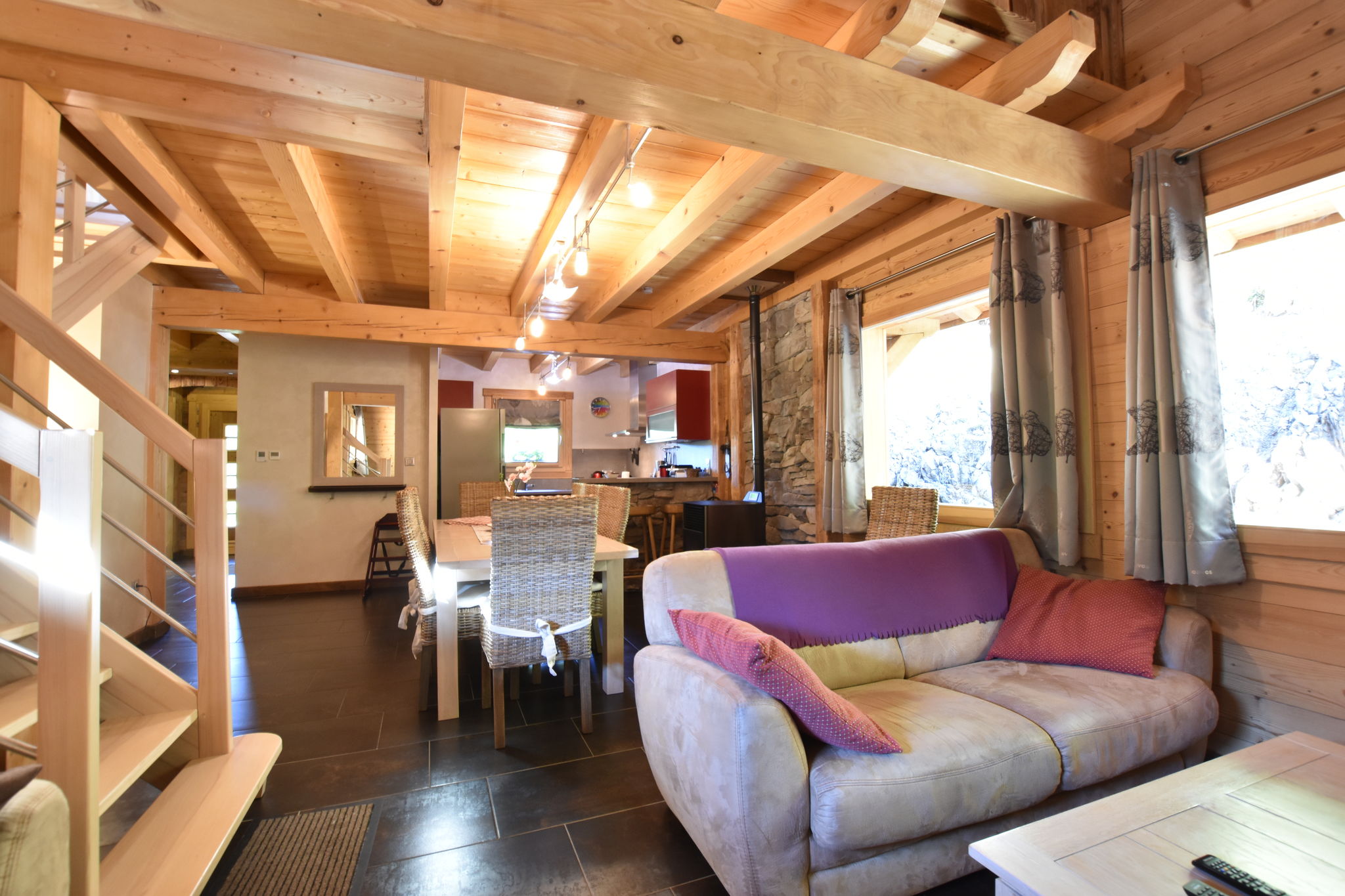 Prachtig ruim chalet met sauna voor 6 à 8 personen in la Bresse