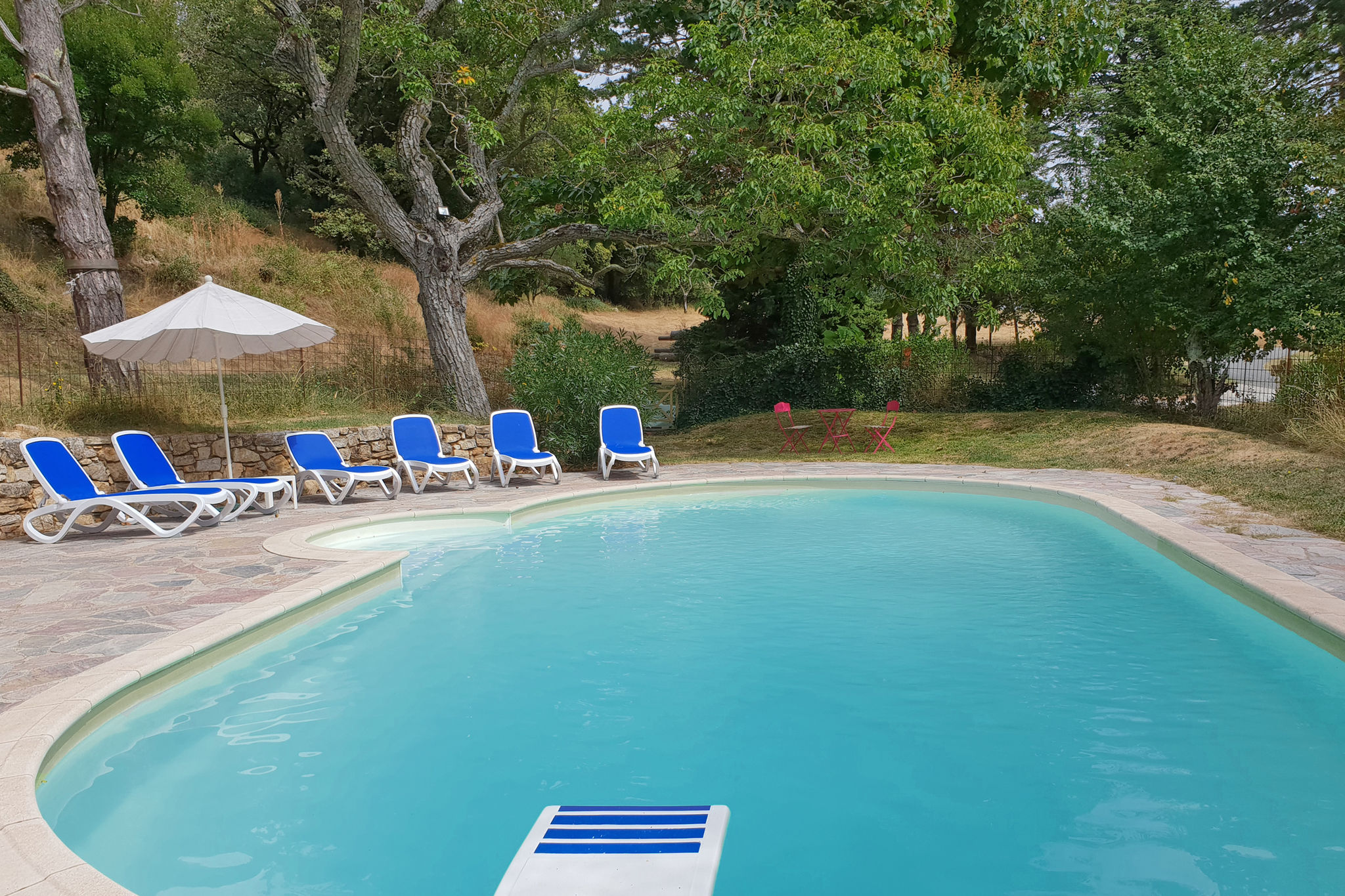Renovated large family Mas with heated pool and diving board near Minerve