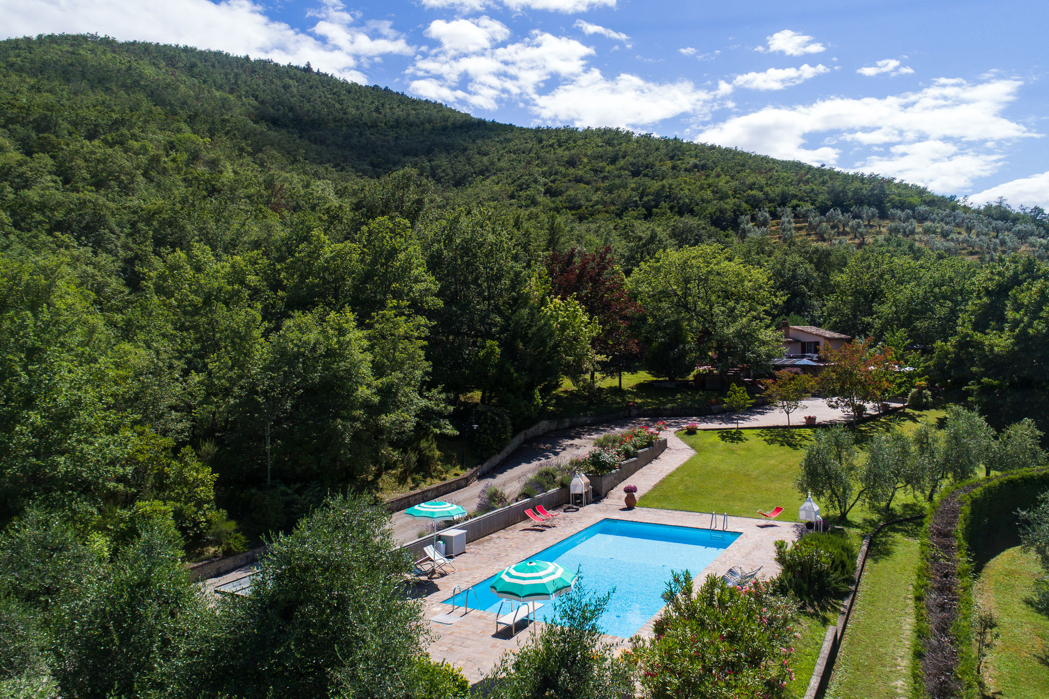 Villa op een heuvel met privézwembad, mooi uitzicht, pizza oven en barbecue