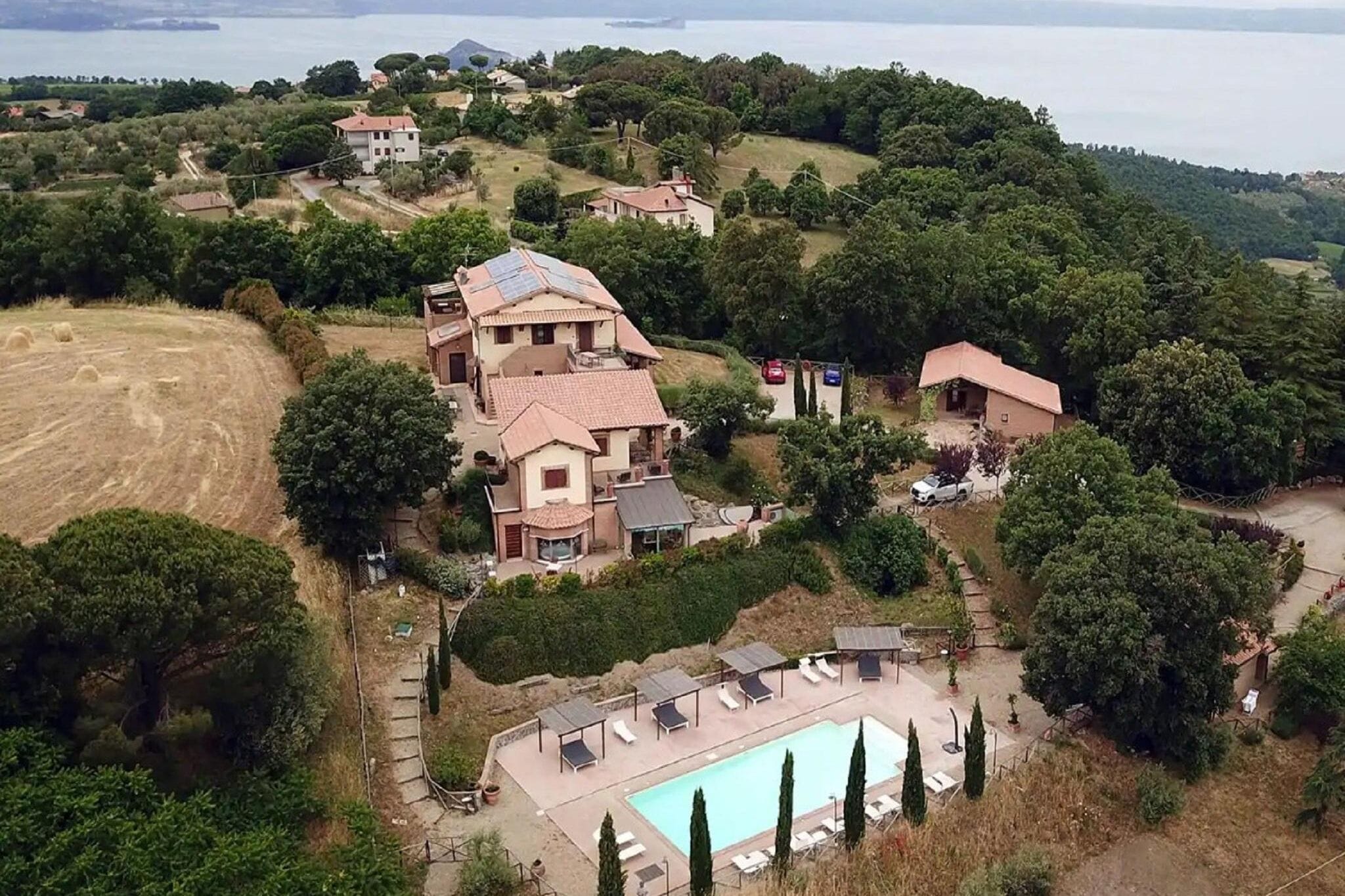 Mansion in Montefiascone with Pool, Garden, Parking, Barbecue