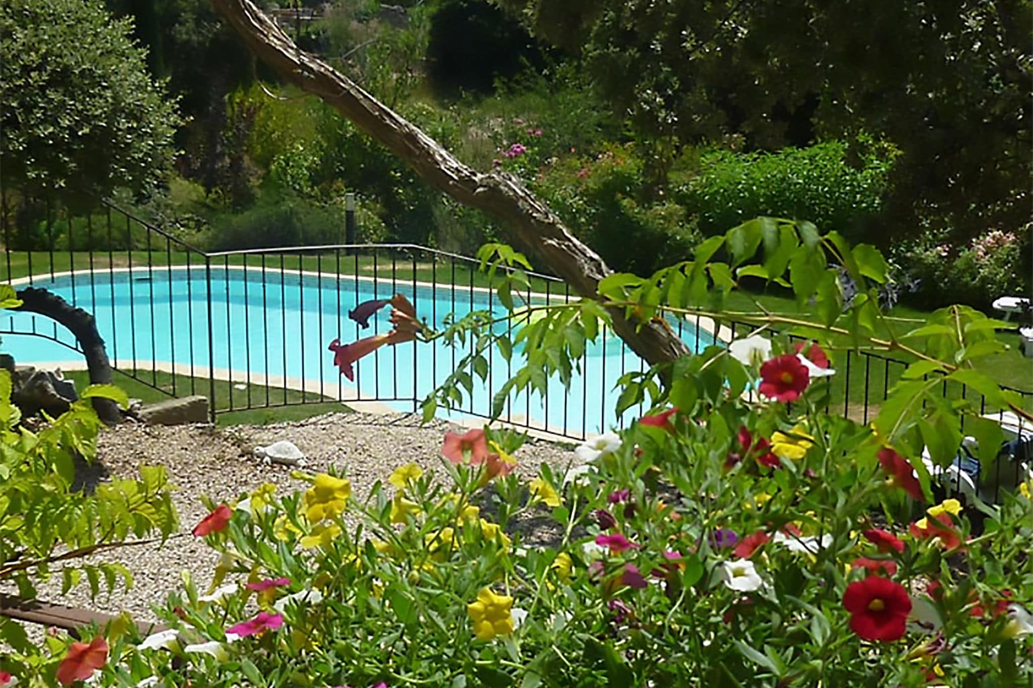 Lovely holiday home with fenced garden and enclosed swimming pool.