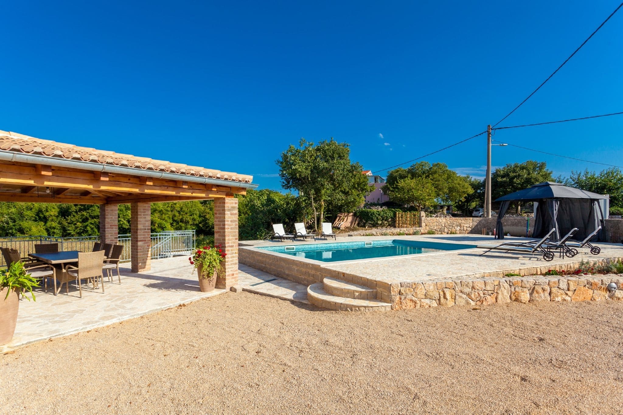 Wunderschöne Villa in Malinska mit privatem Pool