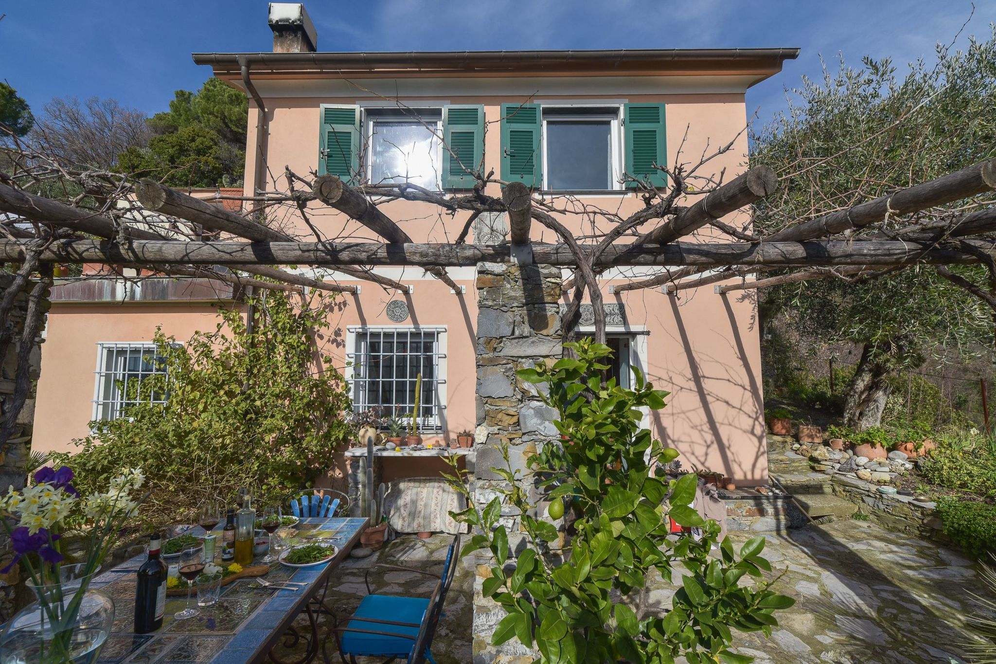 Villa in Rapallo with Terrace, Garden, Veranda, Barbecue