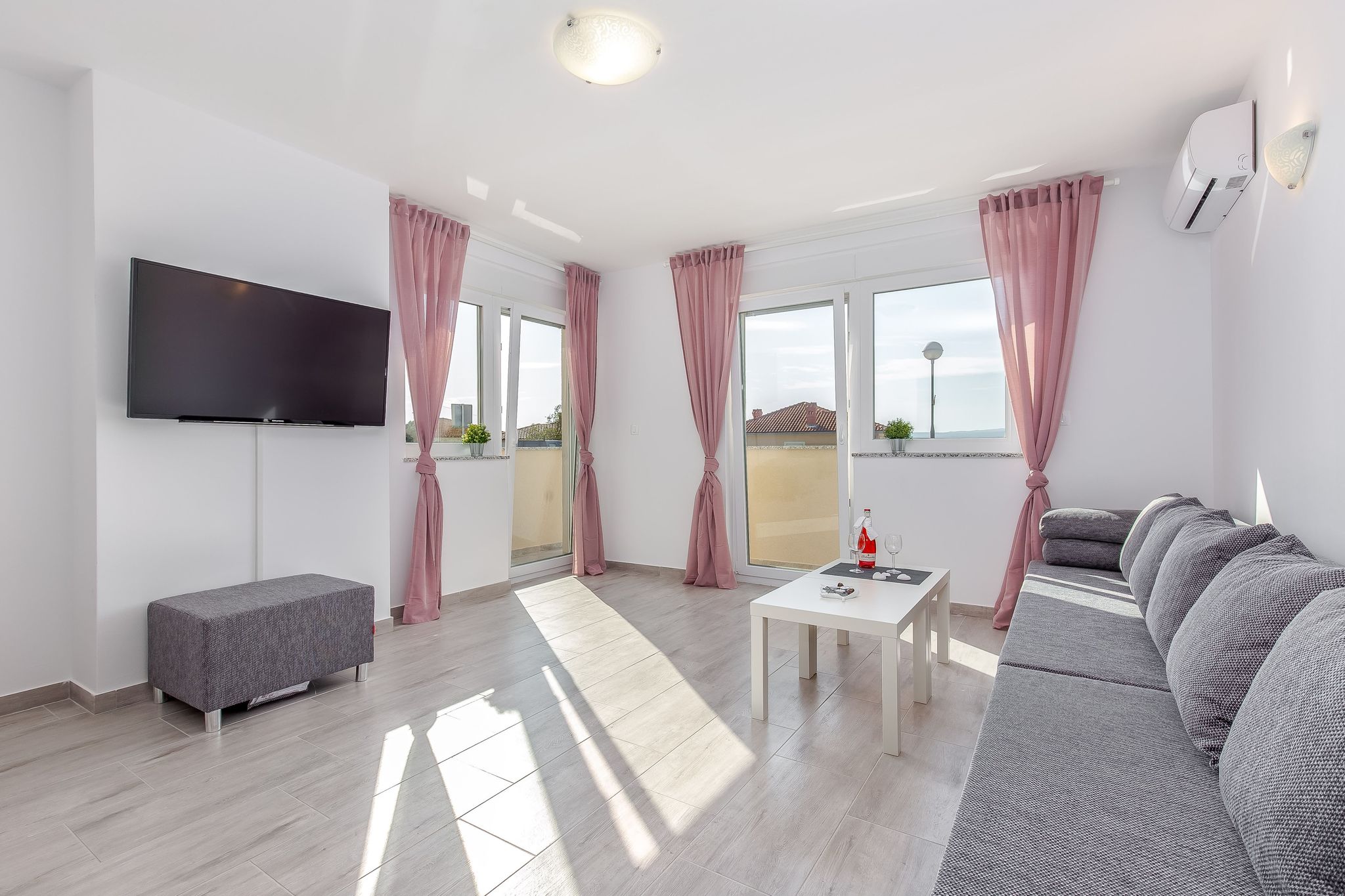 Modern appartement in Kvarner met airconditioning
