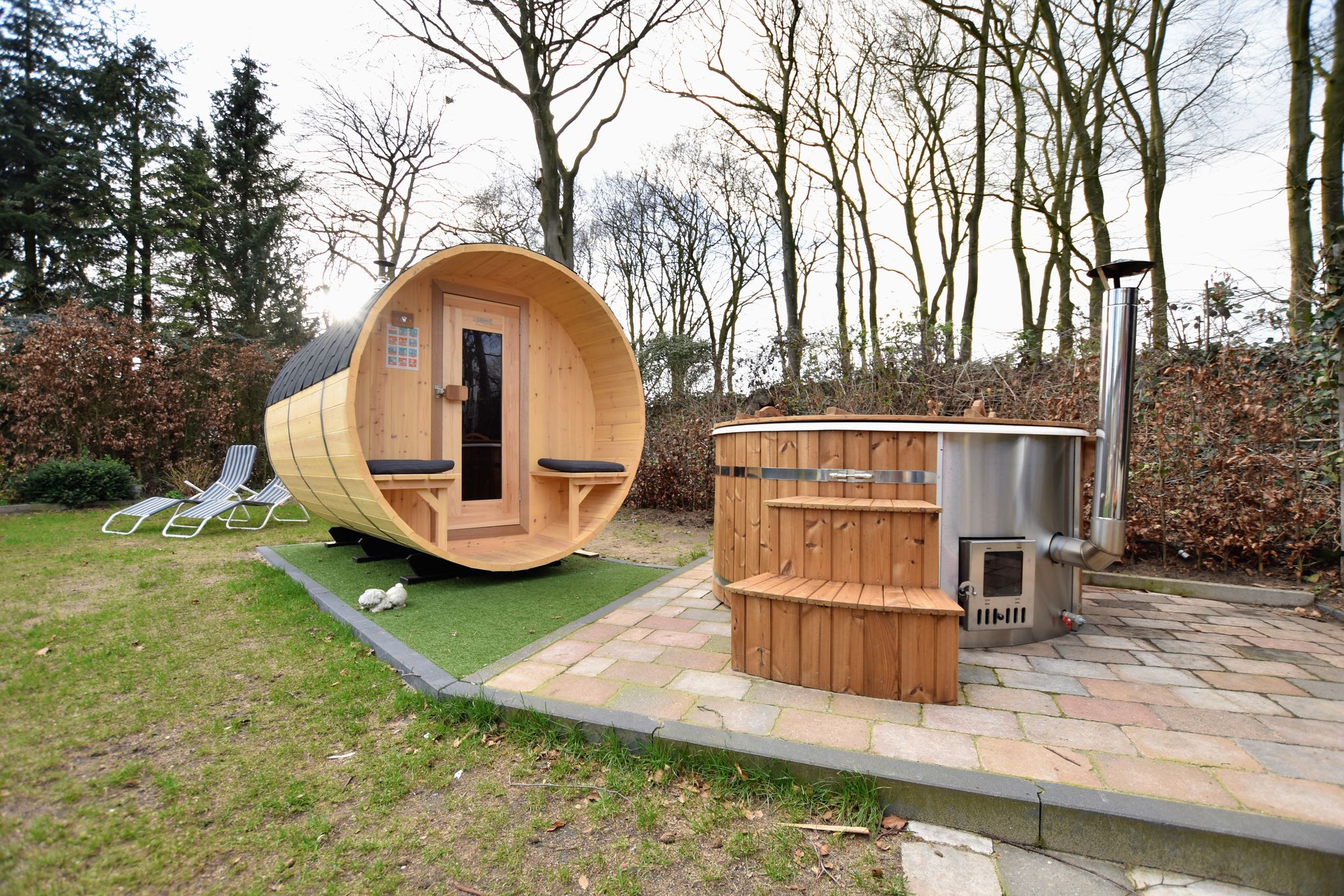 Maison de vacances avec porche couvert et sauna