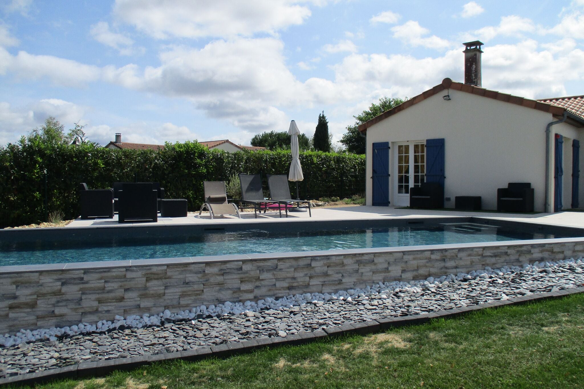 Heated private swimming pool Villa in Les Forges, next to 27-holes Golf course