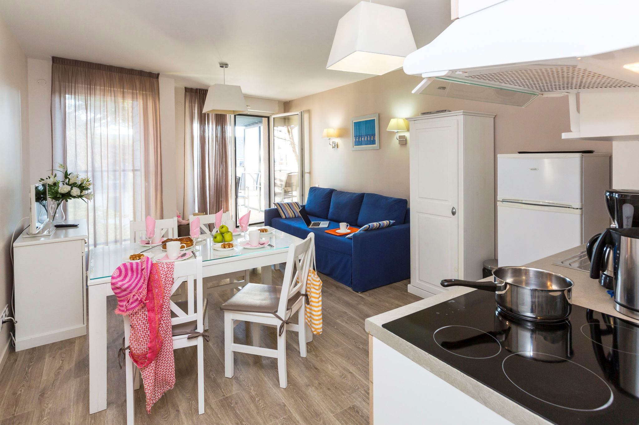 Comfortable apartment with a microwave nearby the beach