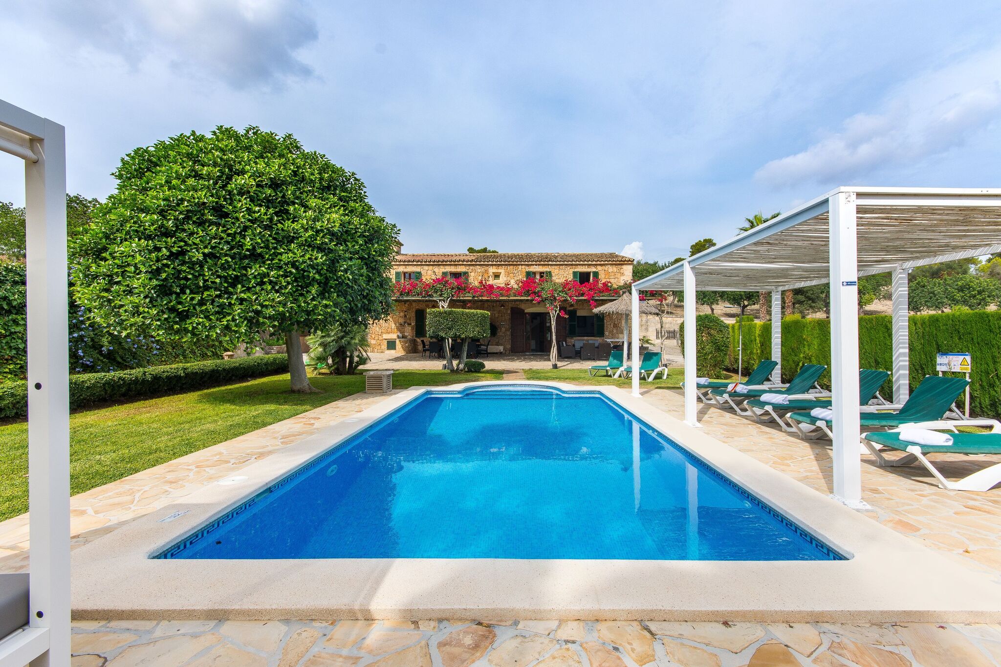 A typical Majorcan country house with private pool