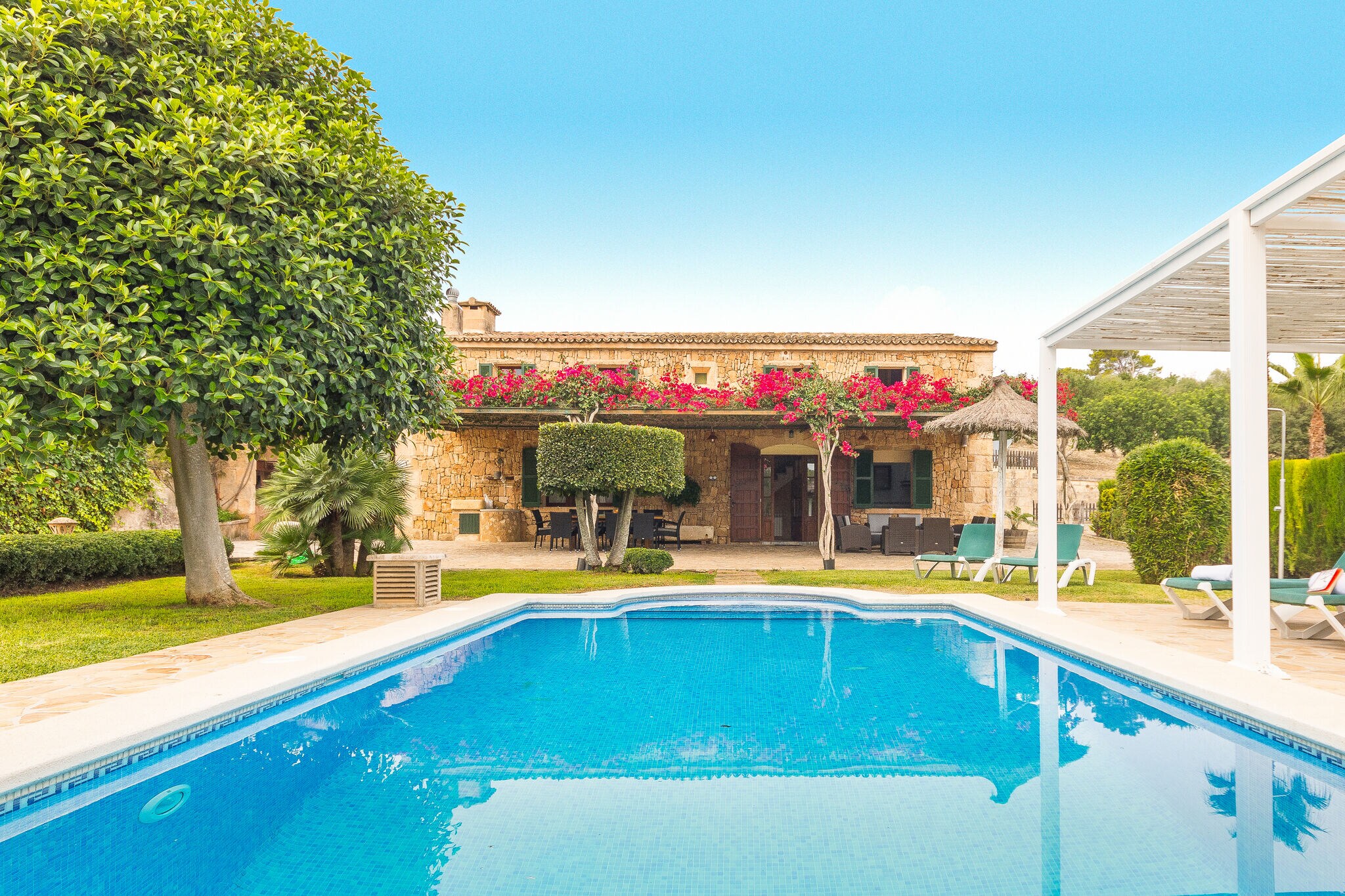 A typical Majorcan country house with private pool