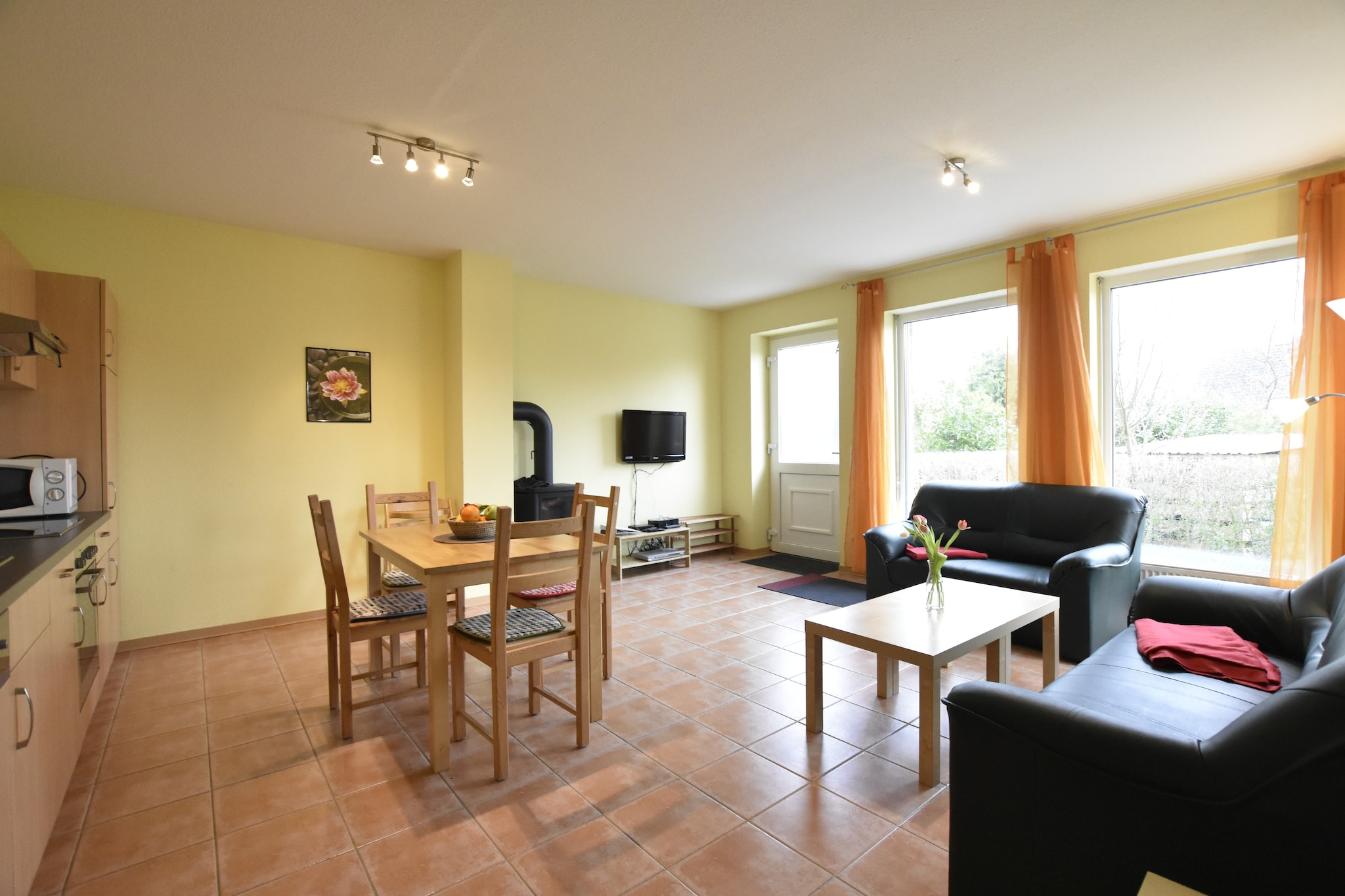 This aesthetic holiday home in Zierow, Baltic Sea Coast comes with 7 bedrooms, a sunny terrace, a sauna, a grill, and a fenced garden. It can host 14 people and is ideal for families with children and seniors or groups.
 
 Zierow is 6 km away from Wismar, located directly on the Baltic Sea. You are only 0.5 km away from the seabeach and 0.6 km away from water sports. Restaurants and supermarkets are 0.5 km and 2 km away respectively. For day-trips, you can consider visiting Schwerin, Rostock, and Lübeck, which are 40 km, 55 km, and 60 km away respectively.
 
 In the garden furniture on the terrace, you can read a book, sip a cup of coffee and have meals in the fresh sea air. Having a barbecue in the garden, sizzling evenings with drinks and music are always possible. Children can freely play and romp to their heart's content in the fenced garden. You also have on-premises parking.