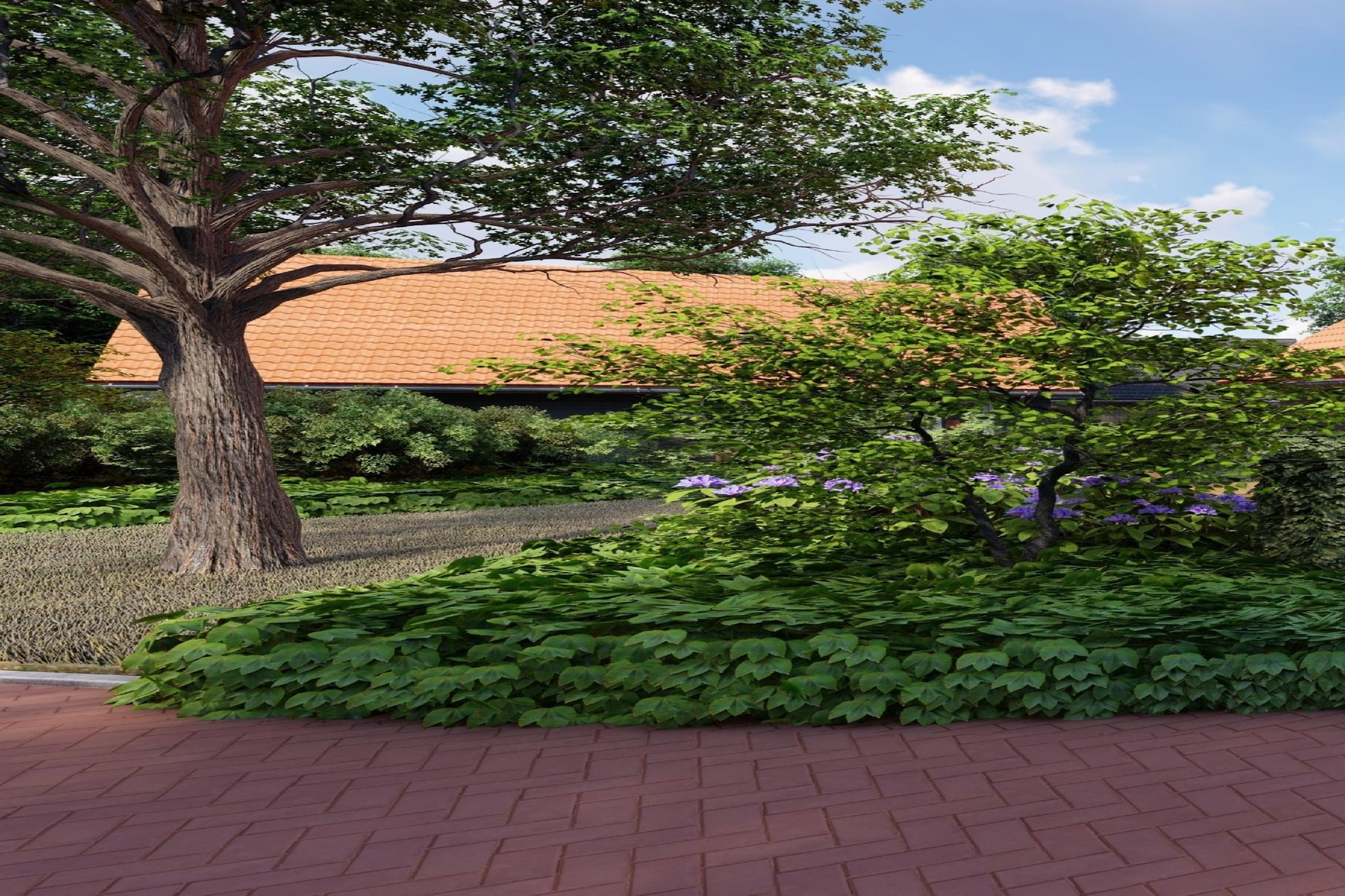 Villapark Ehzerburg 2-Gebieden zomer 1km