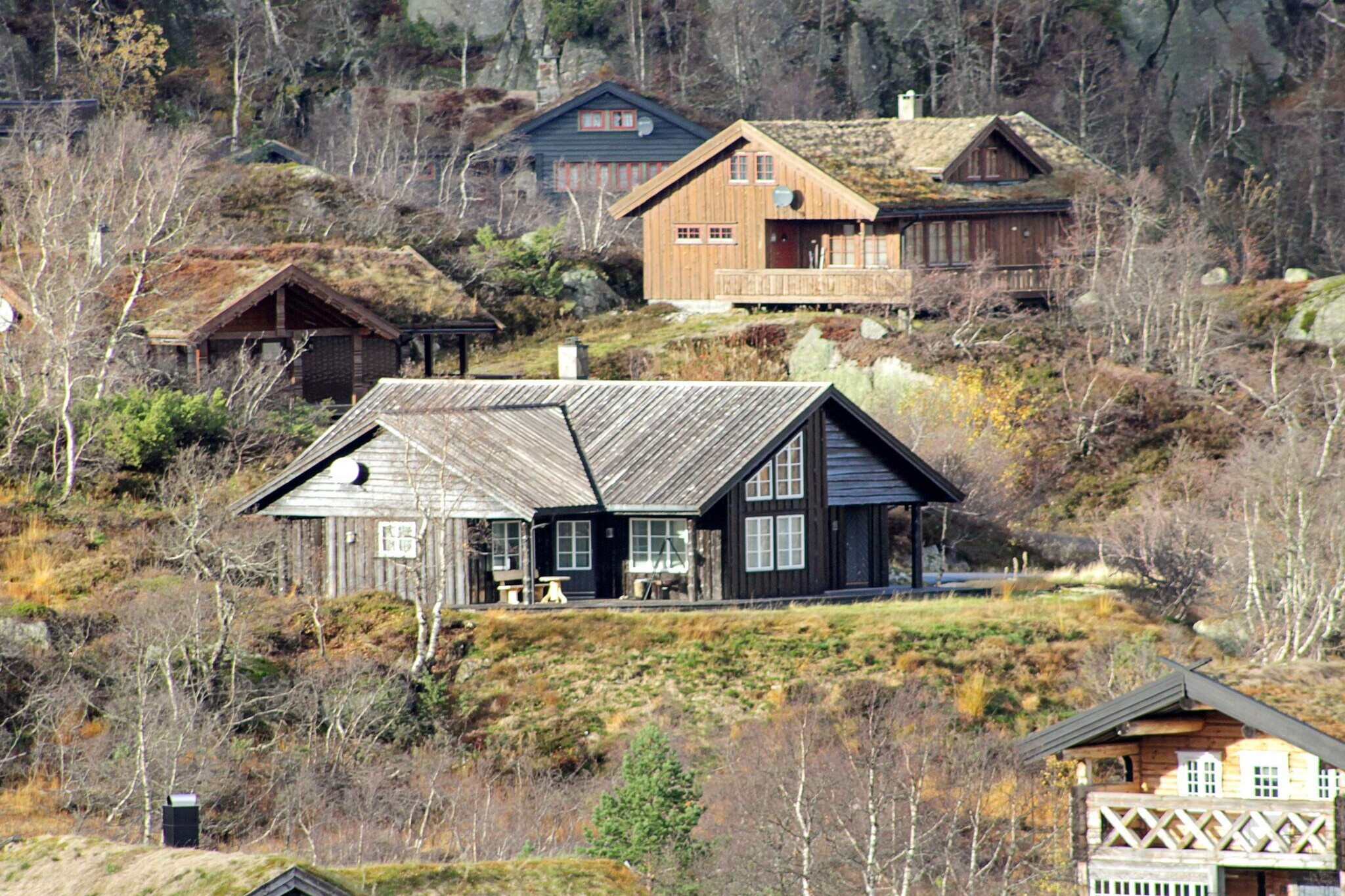 Family-friendly cottage in Ljosland, Ã…seral municipality in Vest-Agder. A short way to alpine resort. Hiking trails right outside the cabin. Spacious, modern cottage with a sunny and cozy terrace overlooking the beautiful nature of Ljosland in Ã…seral. Suitable for a couple of families of up to 10 people. 5 bedrooms. Terrace, natural plot, scenic surroundings, non-smoking house. 1 living room with wood stove, radio, stereo system w/CD, DVD, TV and cable TV, and a smaller living room with TV and cable TV. Three bedrooms downstairs with a double bed, one family bunk bed with a double bed downstairs (120cm), one bunk bed. On the first floor, there is a bedroom with a double bed and a bedroom with a double bed and a single bed. Well-equipped kitchen for self-catering. Bathroom with shower and underfloor heating. Final cleaning must be done by the guests before departure. The cabin is located on the beautiful plateau 3 km from Ljosland Fjellstove. The nature here offers good opportunities for many nature experiences with good fishing and swimming in mountain waters, and with untouched nature for miles into the mountains. Here are great swimming experiences for both young and old in the lake Farvannet. The river Mandalselva a few miles away is known for salmon fishing. The area offers opportunities for trips in untouched nature and rich wildlife. The summer in the mountains in this part of Norway is special, often with lots of sun, little wind, and plenty of opportunities for mushroom and berry picking. Only rented out to families. Parking space for one car. It is not permitted to charge electric cars from the cabin.