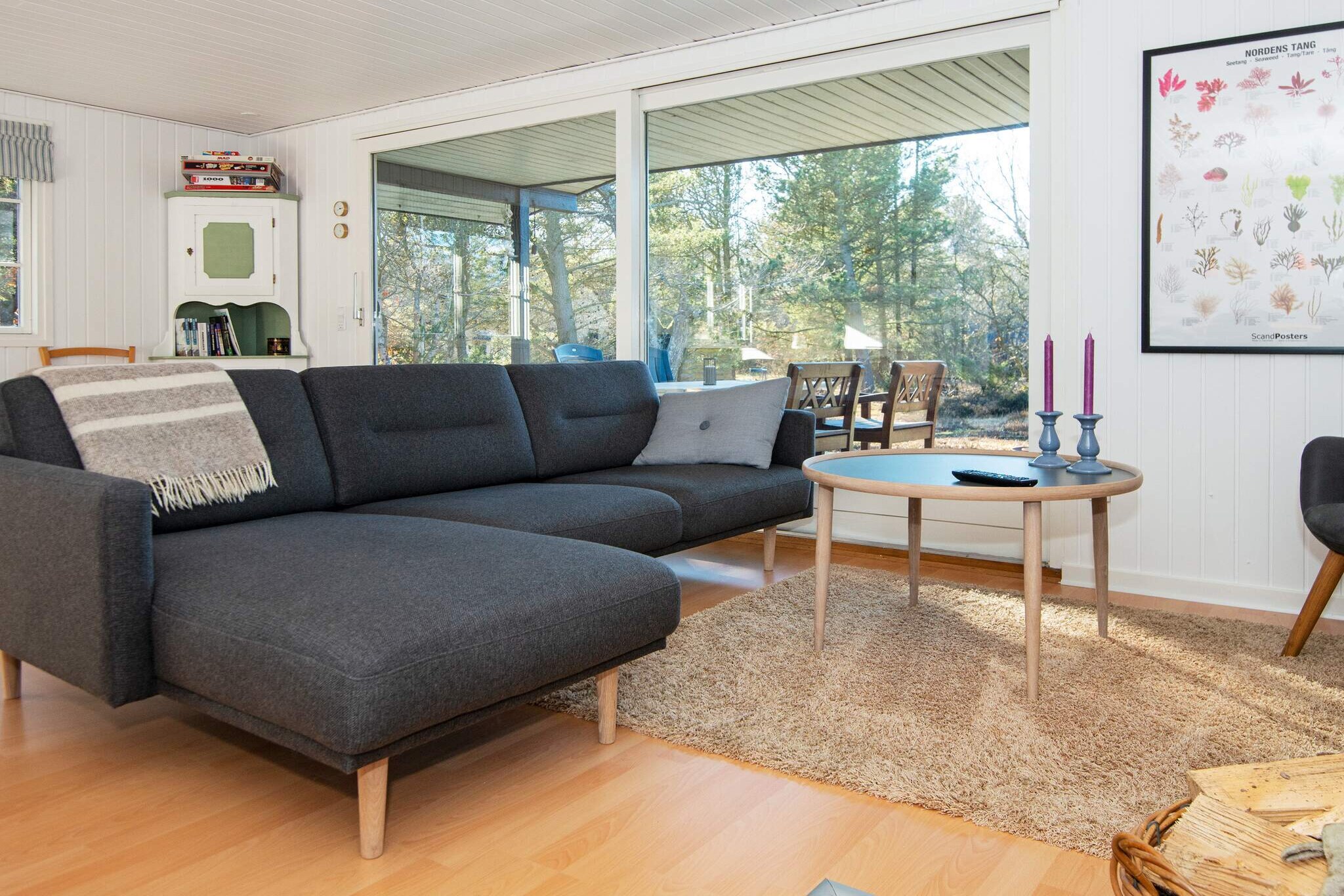 Holiday home located in the 2nd row from the sea at Fjellerup Strand. The cottage consists of a large living room with kitchen and two good bedrooms. The house is located at the end of a closed road in an incredibly quiet area. Only approx. 200 m to absolutely good bathing beach.
A refundable deposit might be charged closer to your check-in date. This deposit covers utilities consumed during your stay and any additional services that may be taken. The final amount will be adjusted based on actual meter readings, actual usage of extra services, and any remaining balance will be refunded within 21 days after checkout.