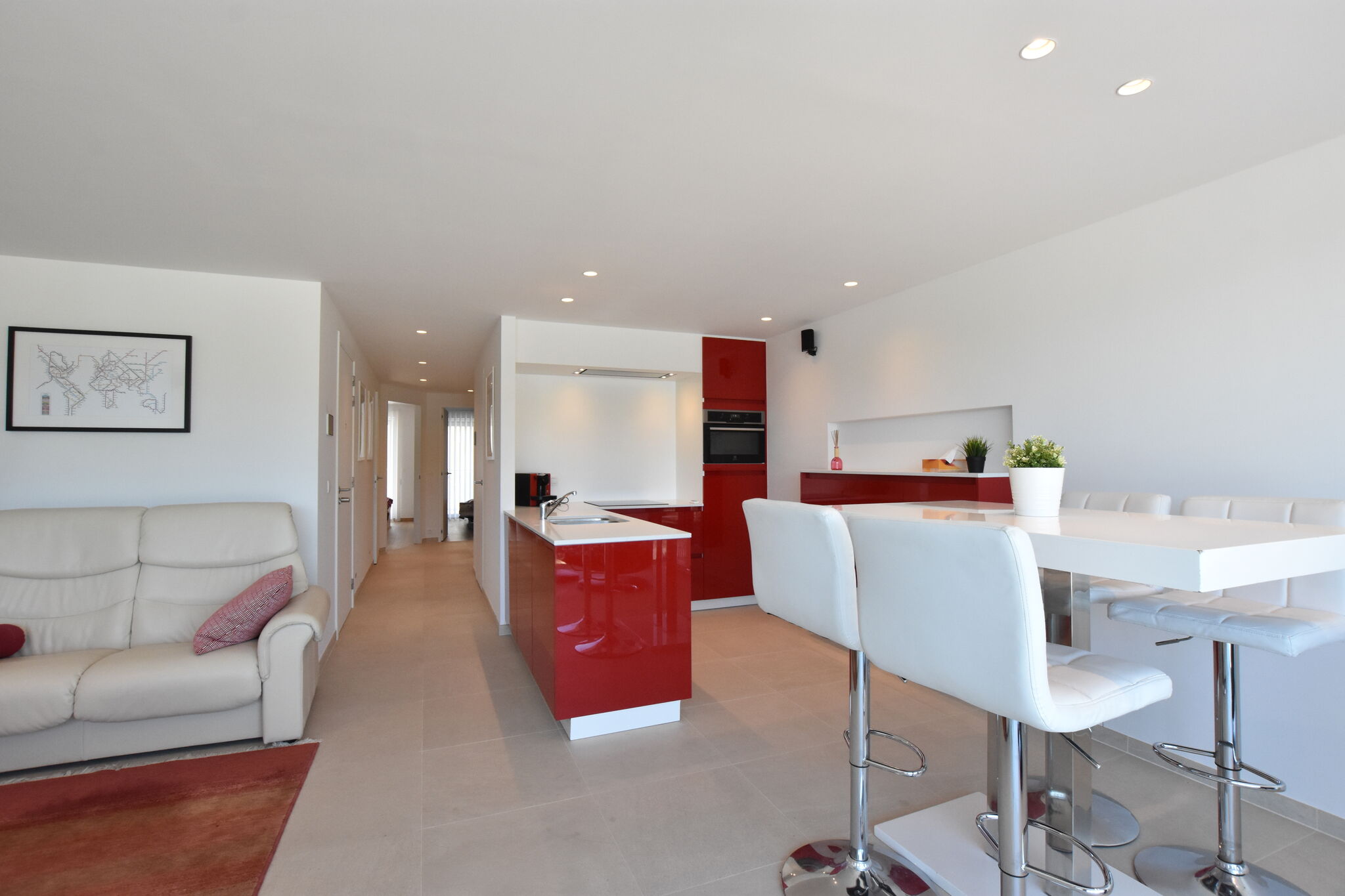 Tasteful apartment within walking distance from the centre and beach of Bredene.