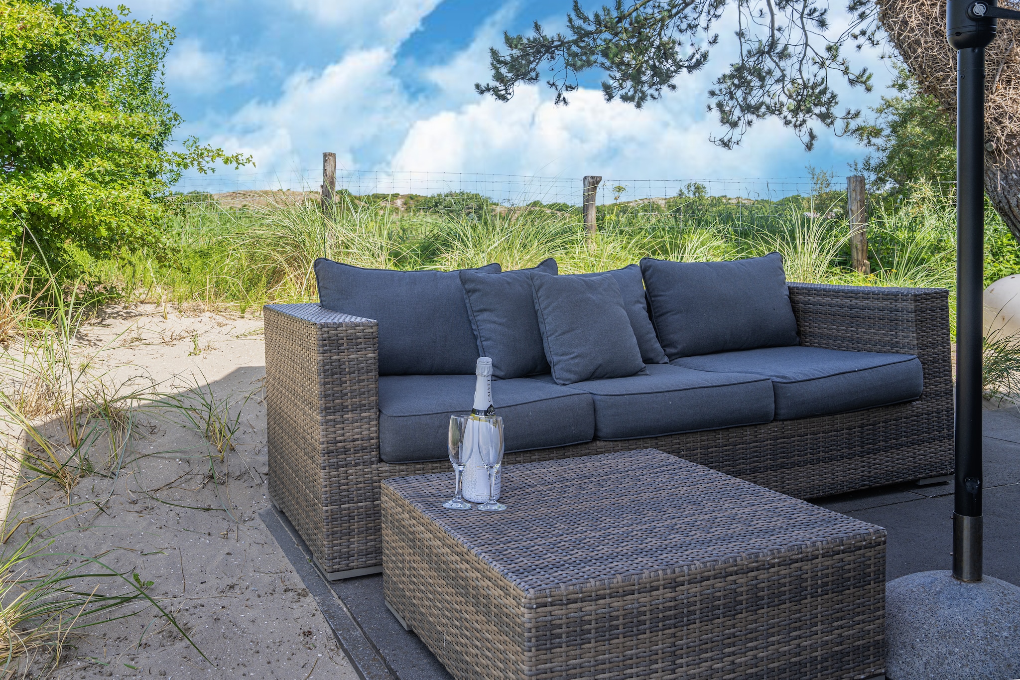 Duinvilla aan het Meer-Terrasbalkon