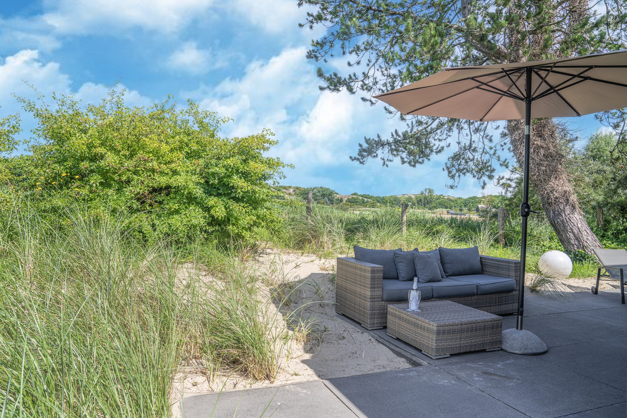 Duinvilla aan het Meer-Terrasbalkon